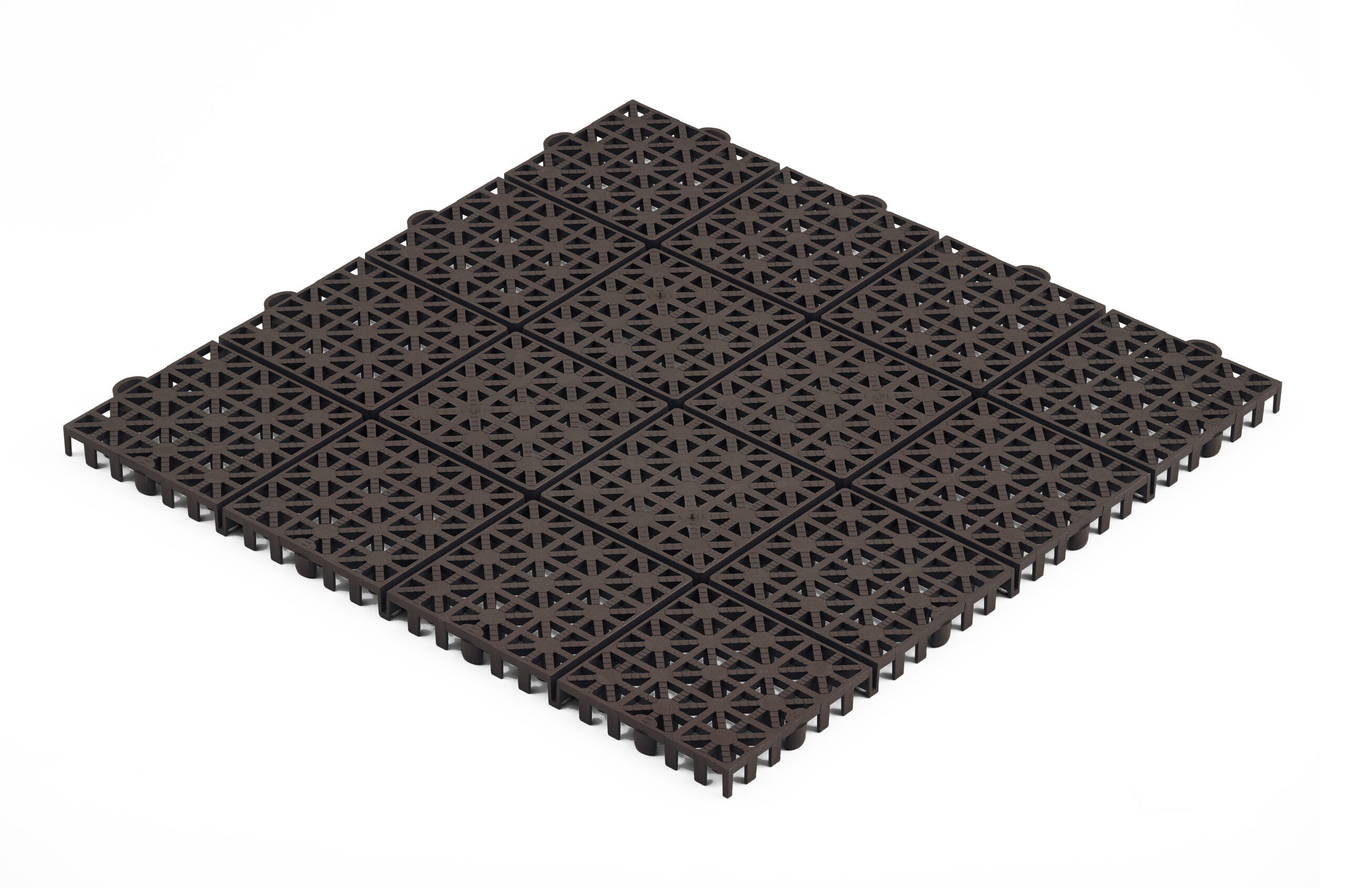 Kratka tarasowa 30 x 30 x 1,2 cm brązowa