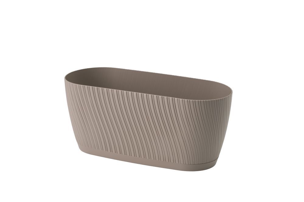 Skrzynka Mika 27 cm z podstawką szaro-beżowy