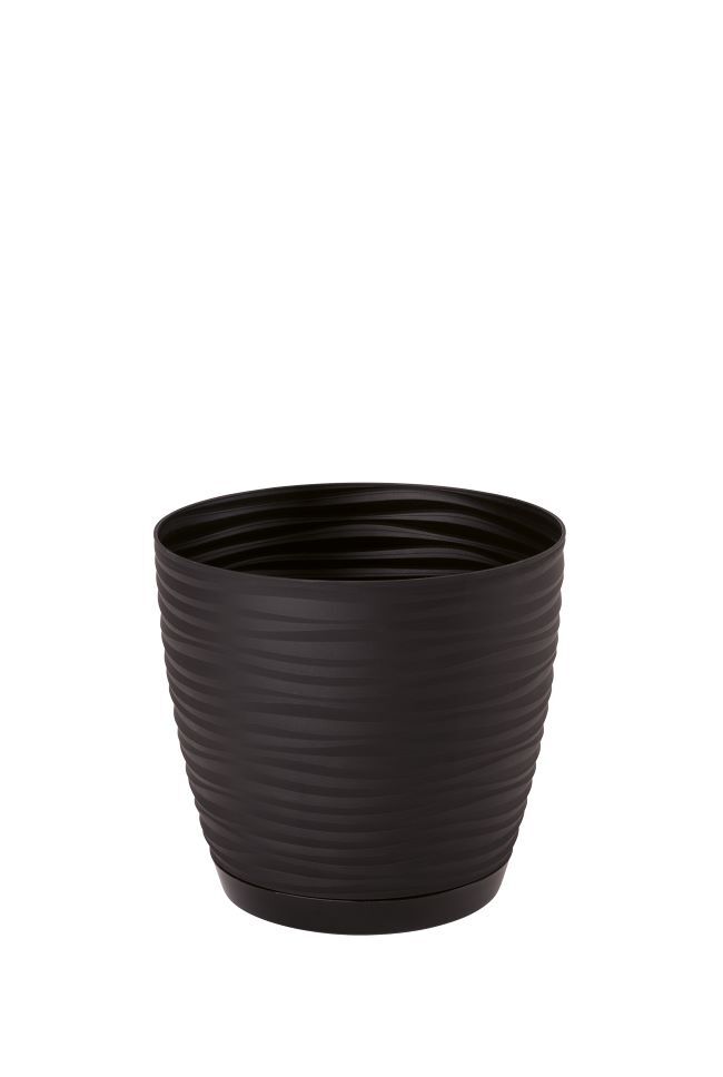 Osłonka Sahara Petit okrągła z podstawką 13 cm czarny