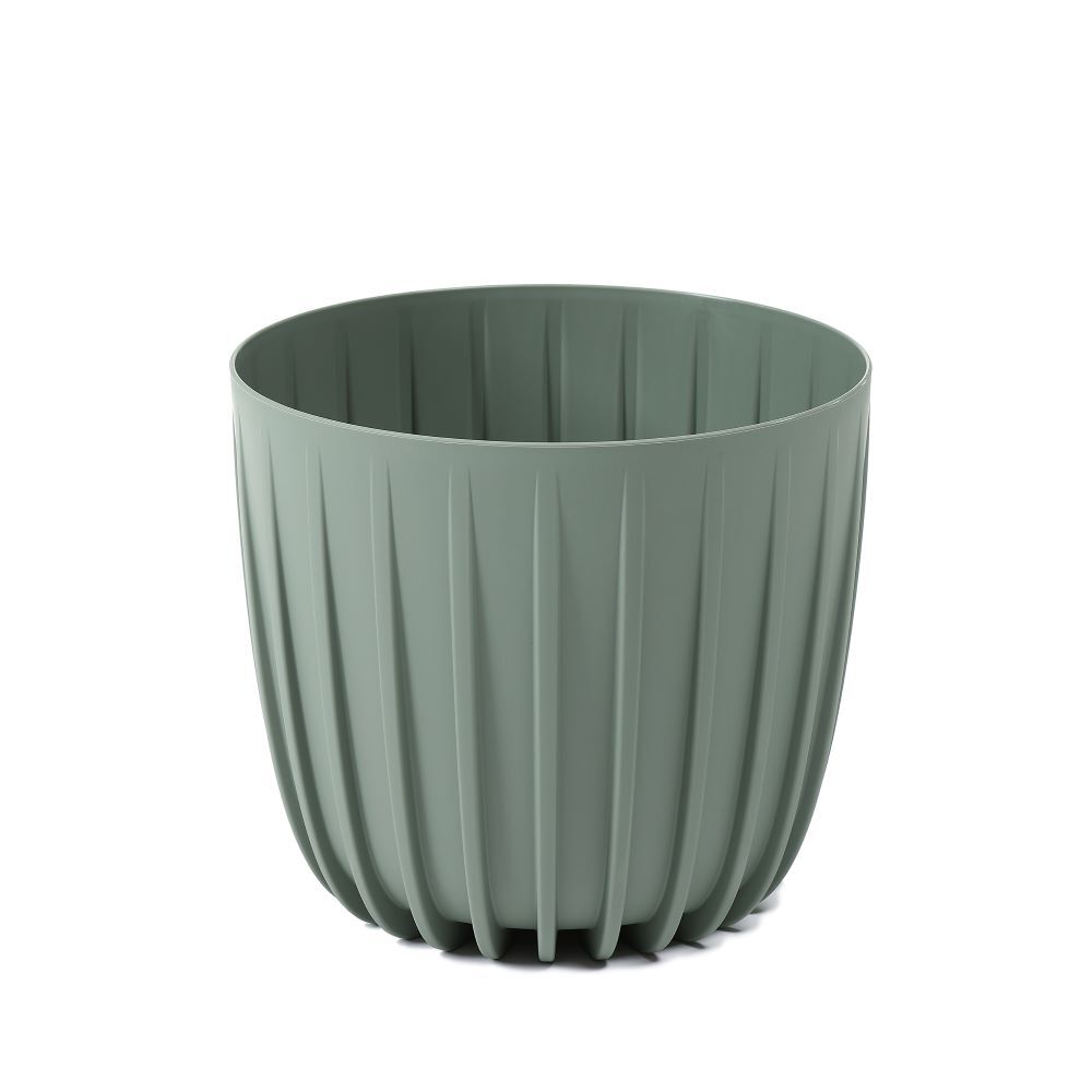 Osłonka niska Mira 16 cm szaro-zielony
