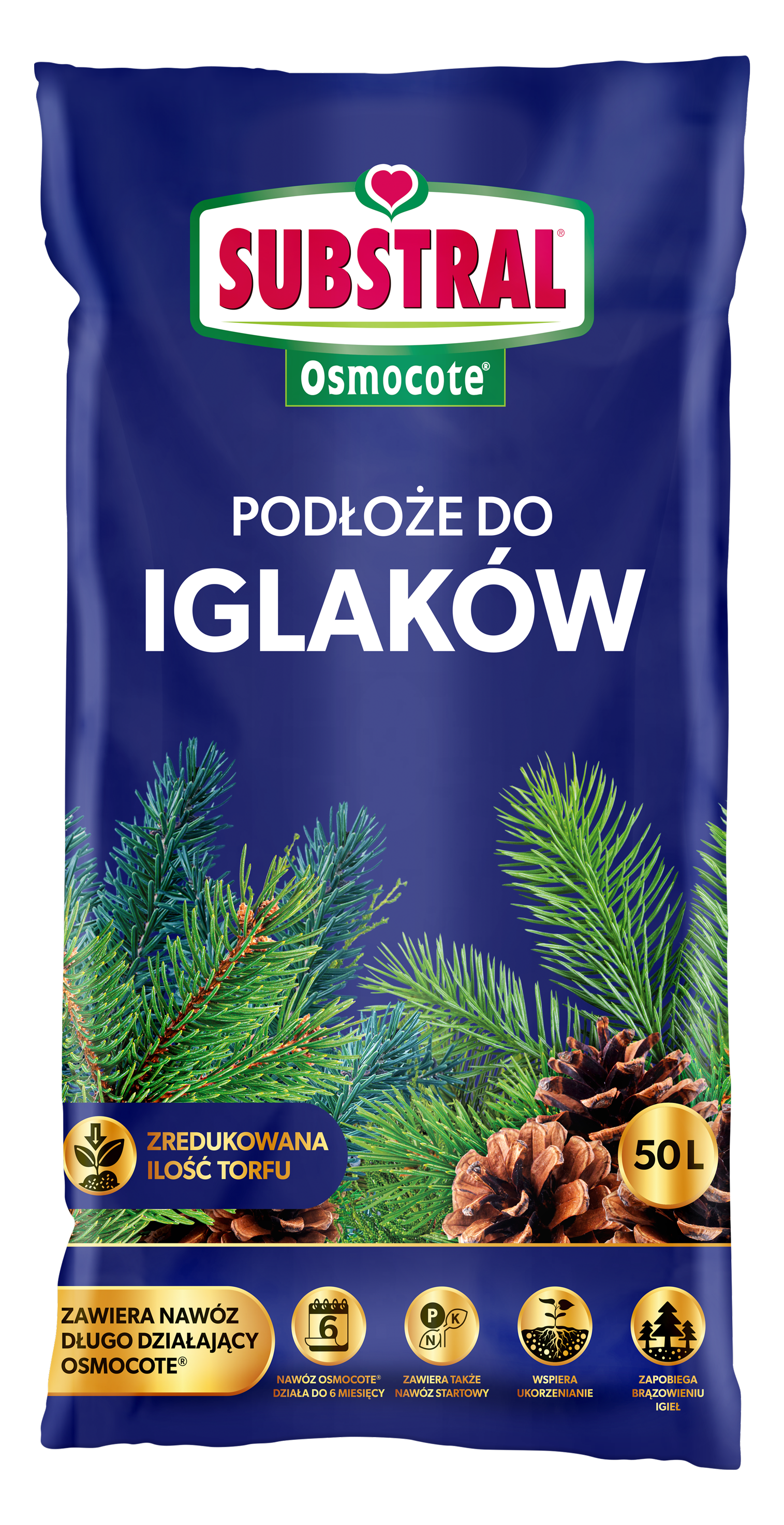 Gotowe podłoże Osmocote DO IGLAKÓW 50 l SUBSTRAL