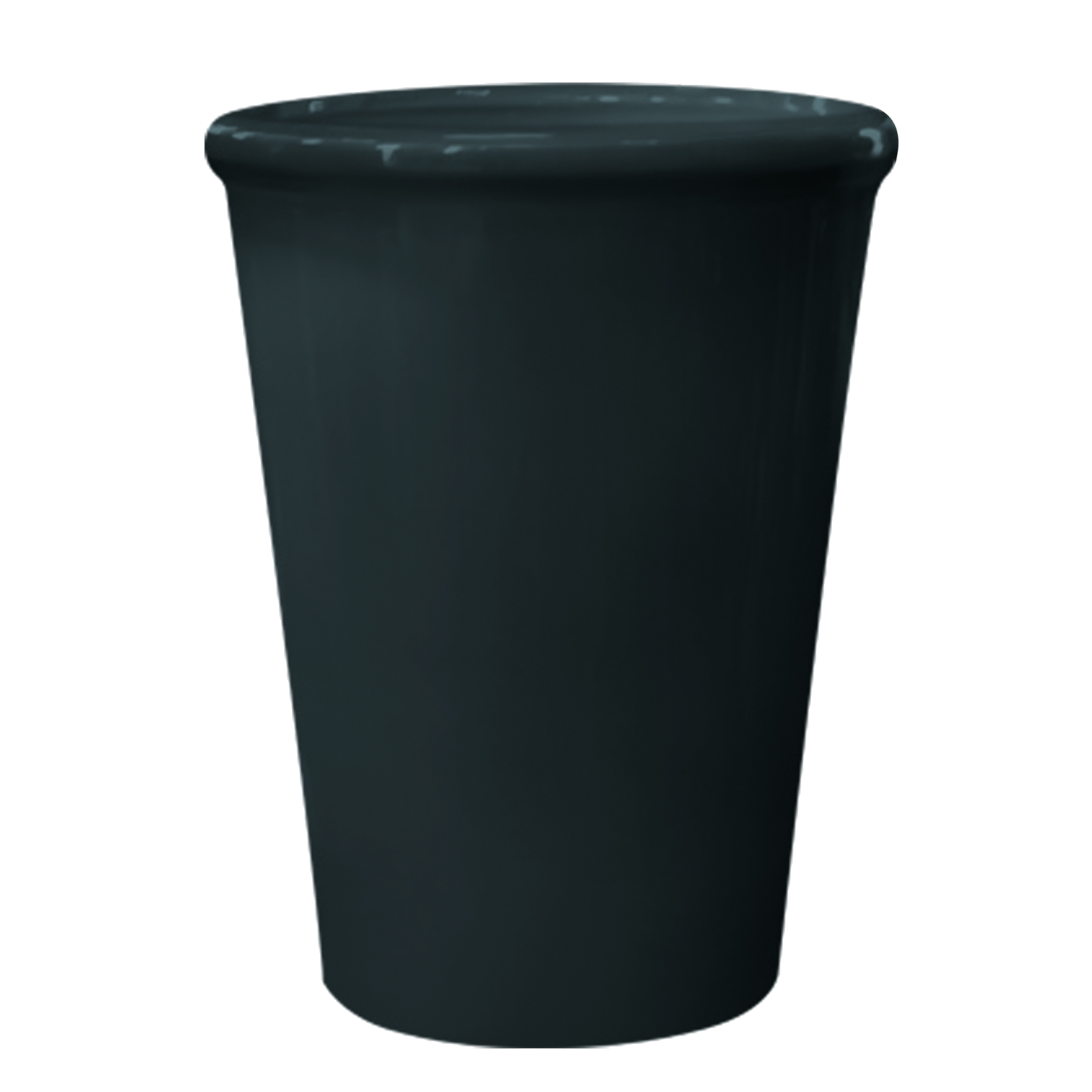Doniczka ceramiczna z podstawką palma (palmowa) antracyt 29 cm