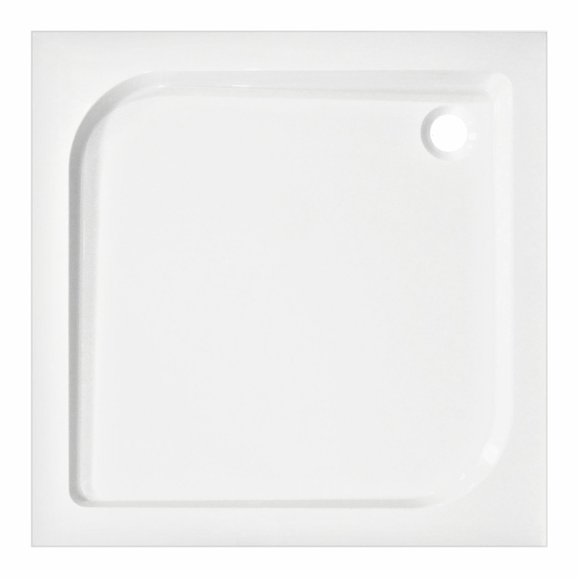 Brodzik akrylowy Victor Plus 90 x 90 cm kwadratowy biały Kerra