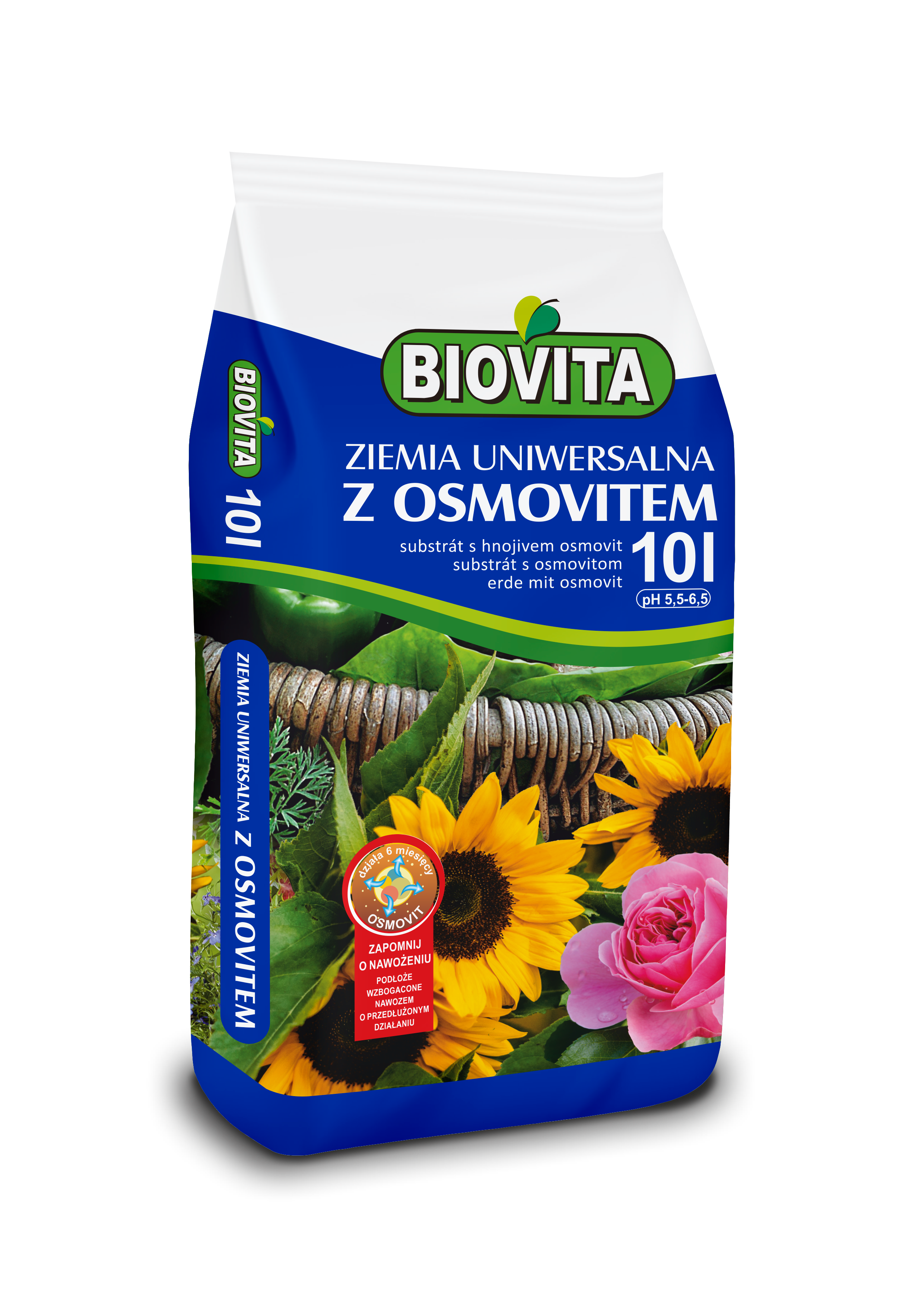 Ziemia uniwersalna z osmovitem 10 l Biovita