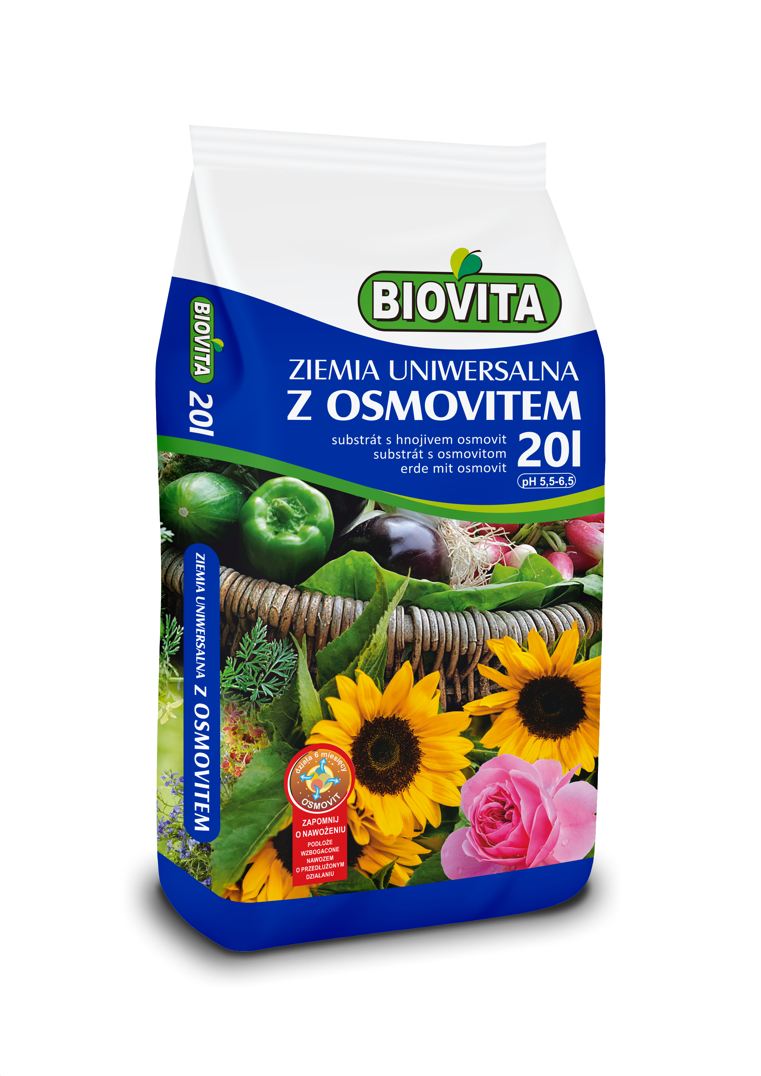 Ziemia uniwersalna z osmovitem 20 l BIOVITA