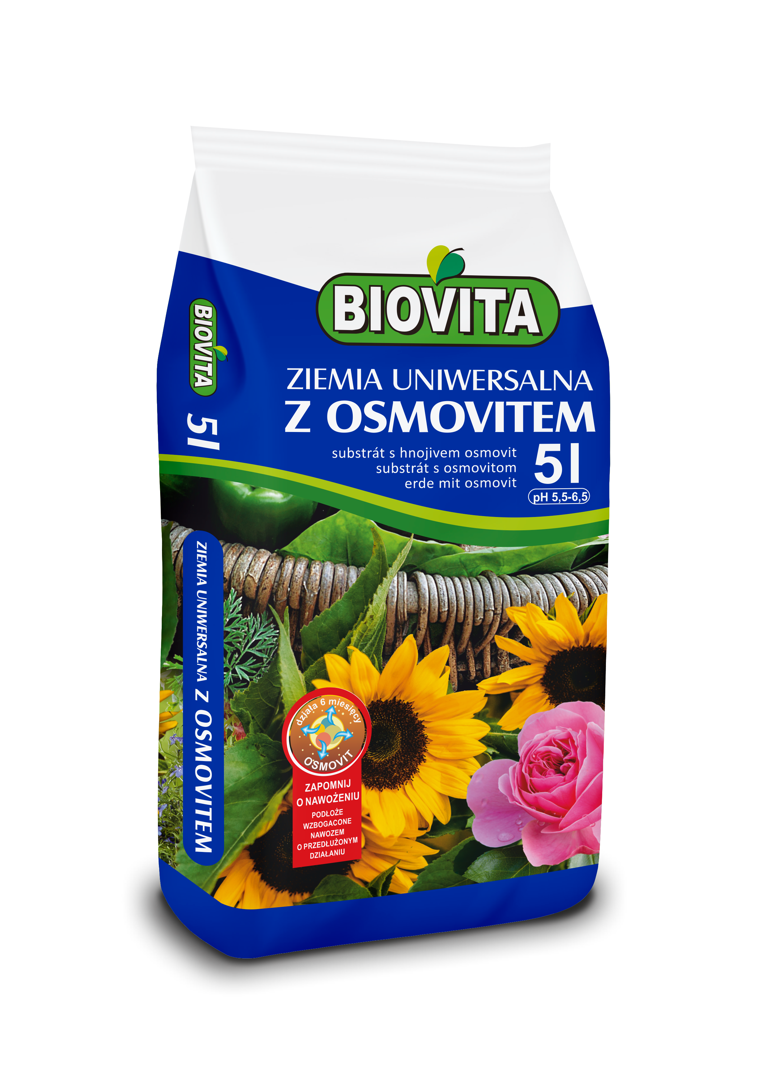 Ziemia uniwersalna z osmovitem 5 l BIOVITA