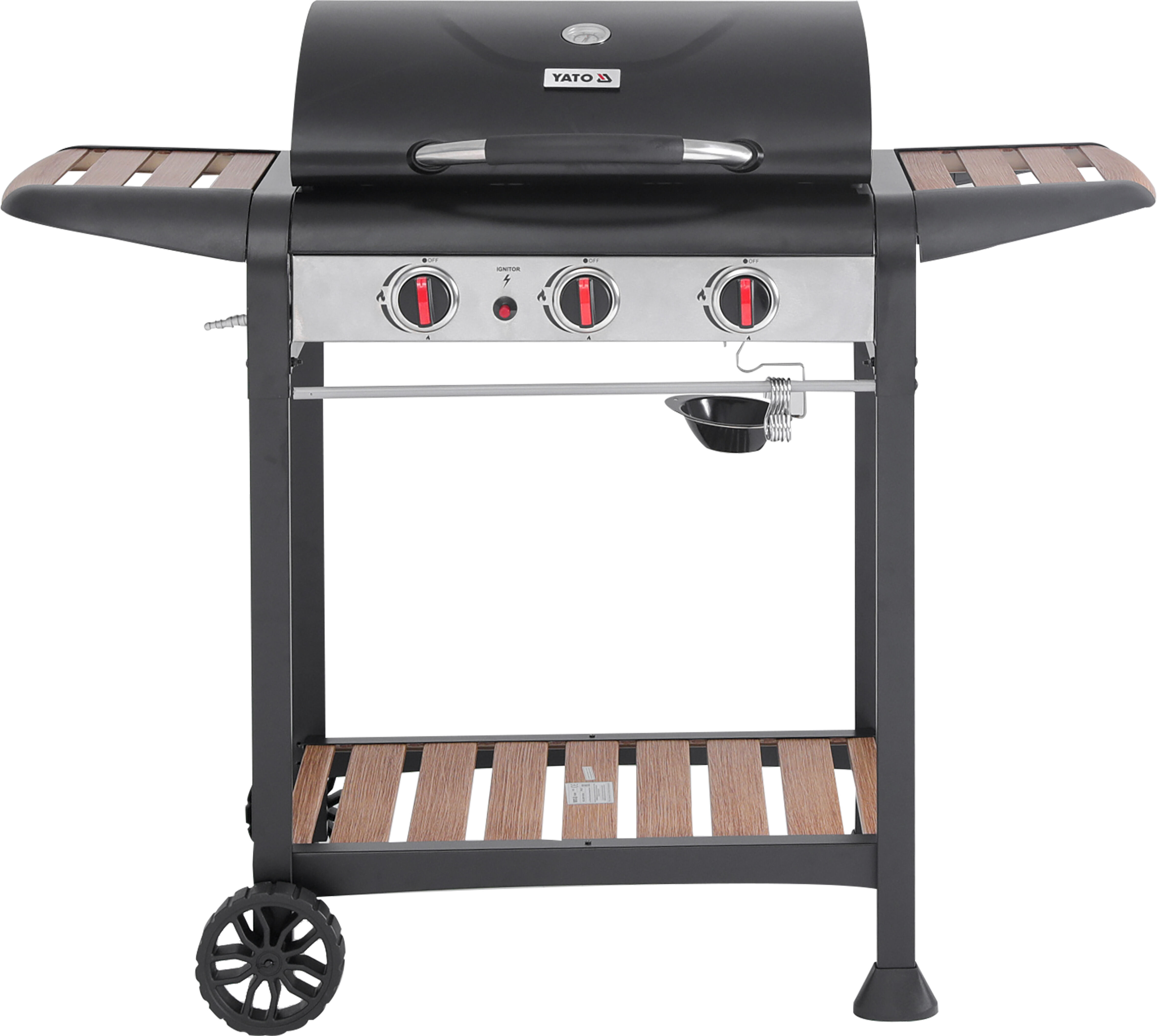 Grill gazowy z pokrywą Natori 3 palniki 9 kW YATO