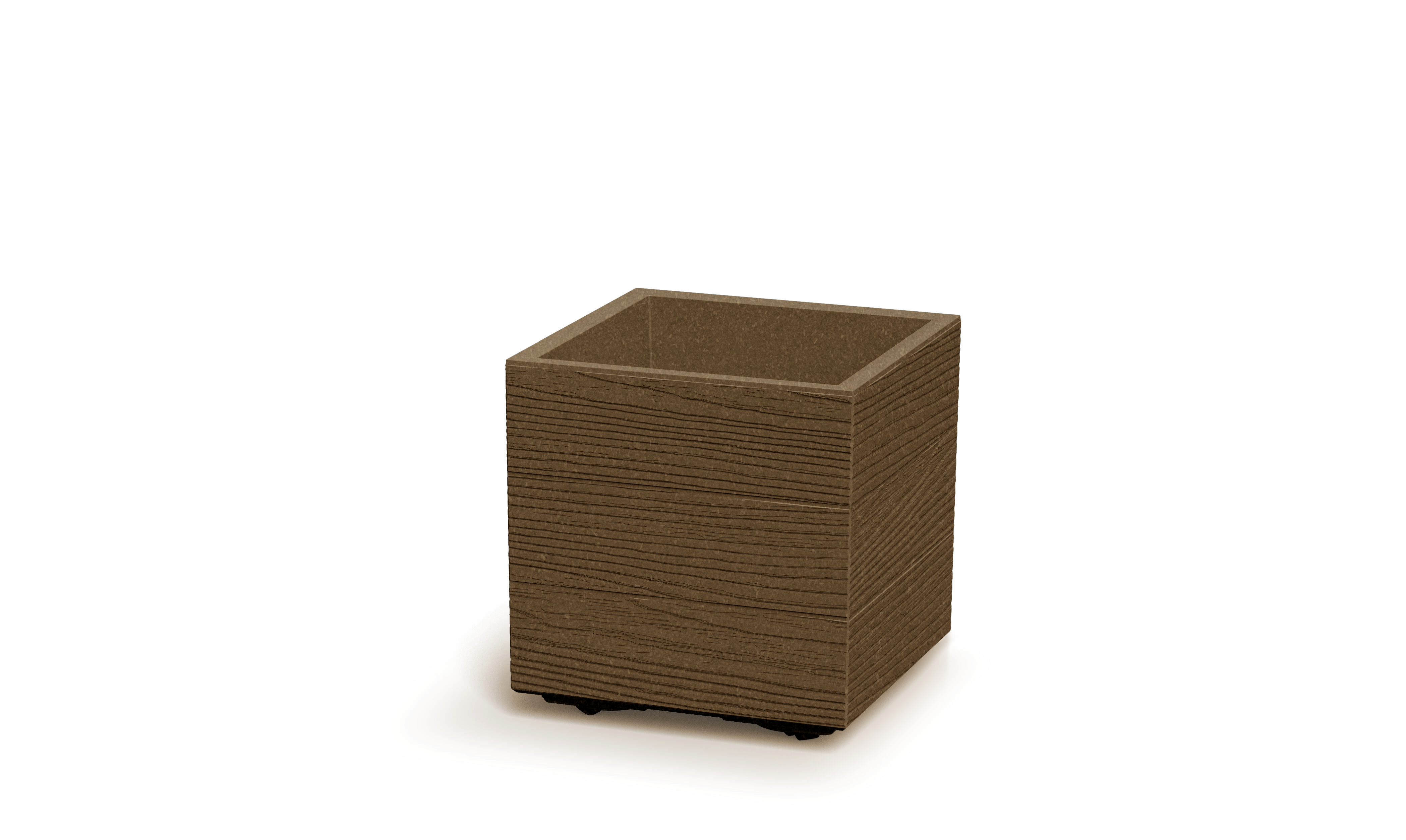 Doniczka DMA300W Madera Square Eco Wood brązowy ECO FSC