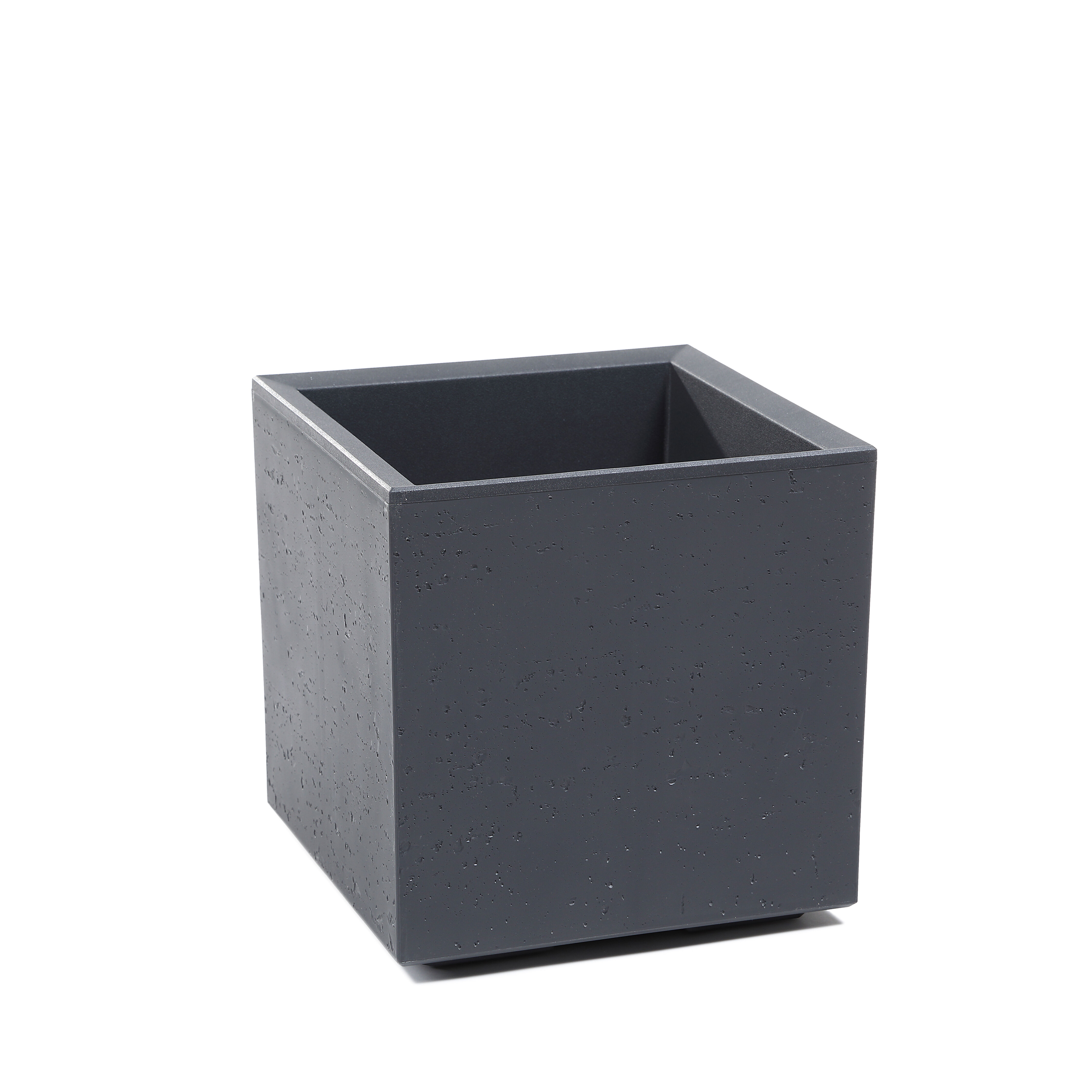 Kwietnik Karo 30 x 30 x 30 cm beton recycled antracyt