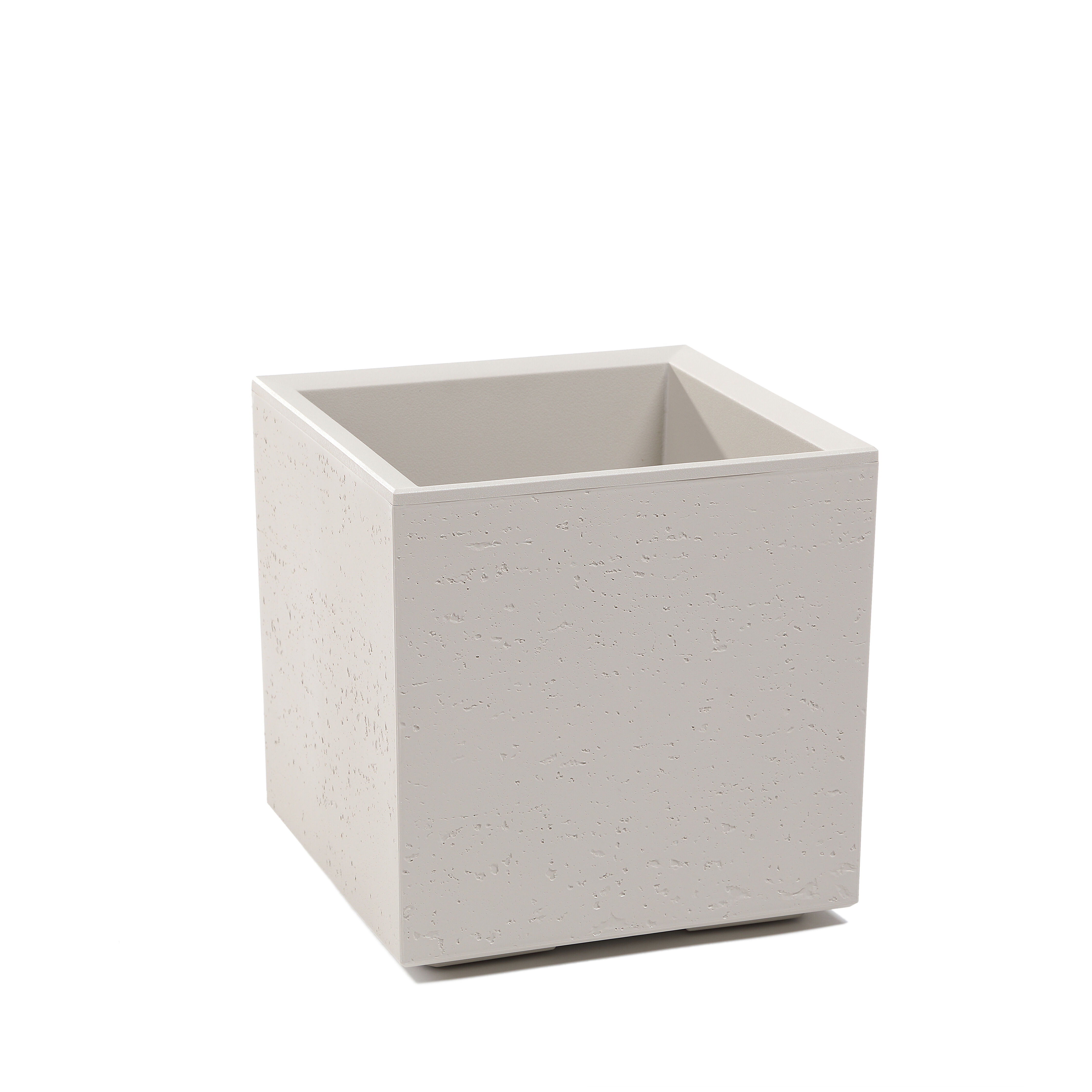 Kwietnik Karo 30 x 30 x 30 cm beton recycled beżowy