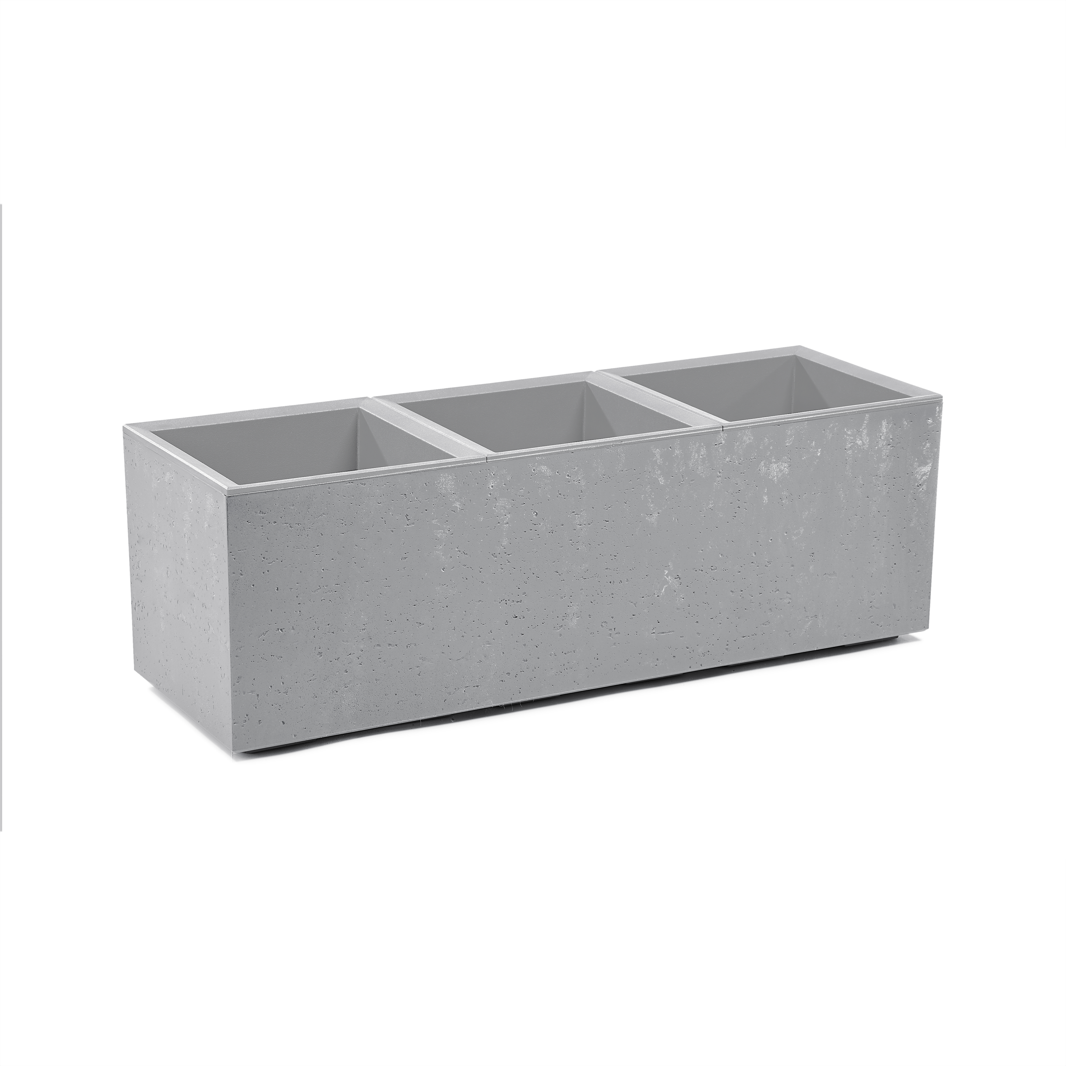 Kwietnik Karo 90 x 30 x 30 cm beton recycled szary