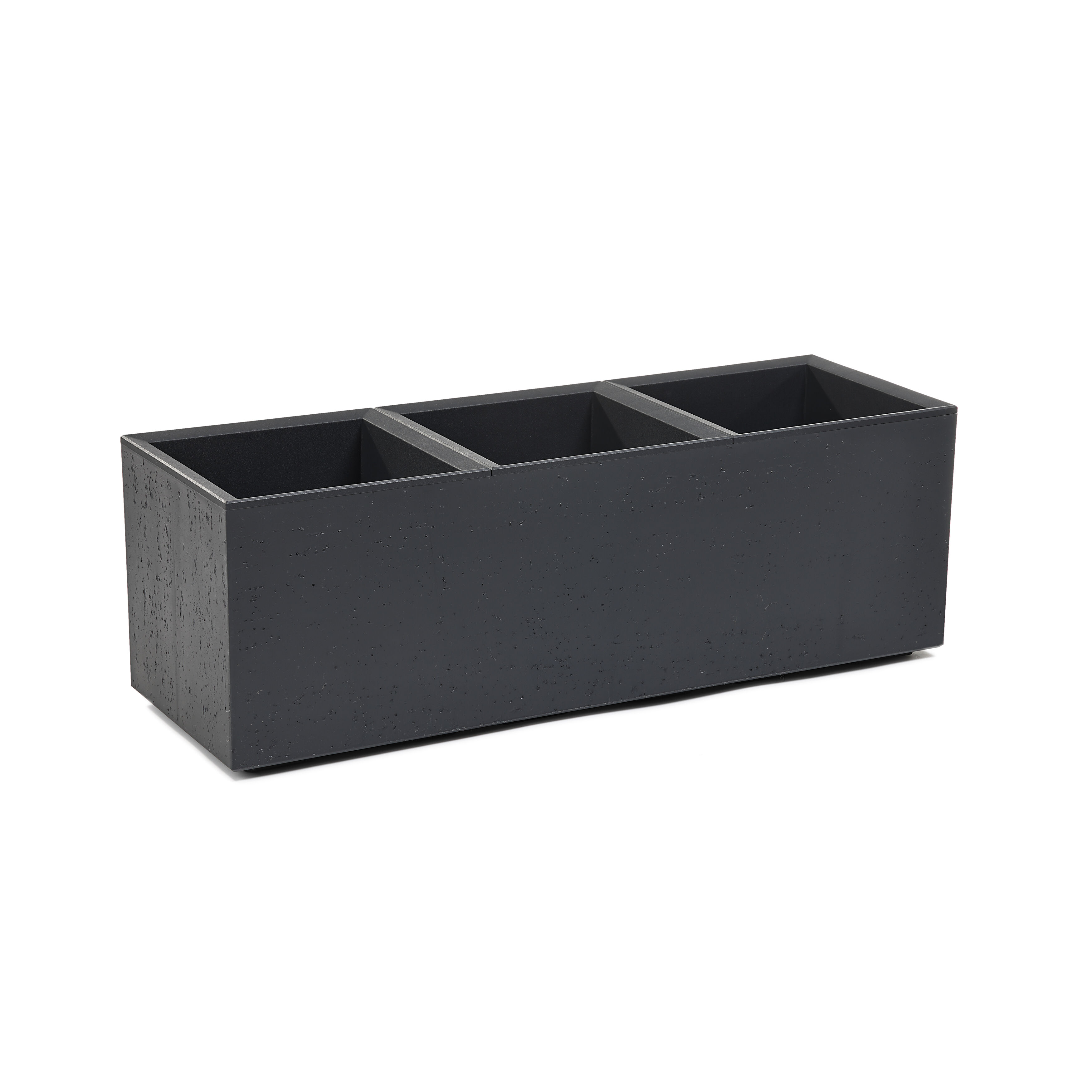 Kwietnik Karo 90 x 30 x 30 cm beton recycled antracyt