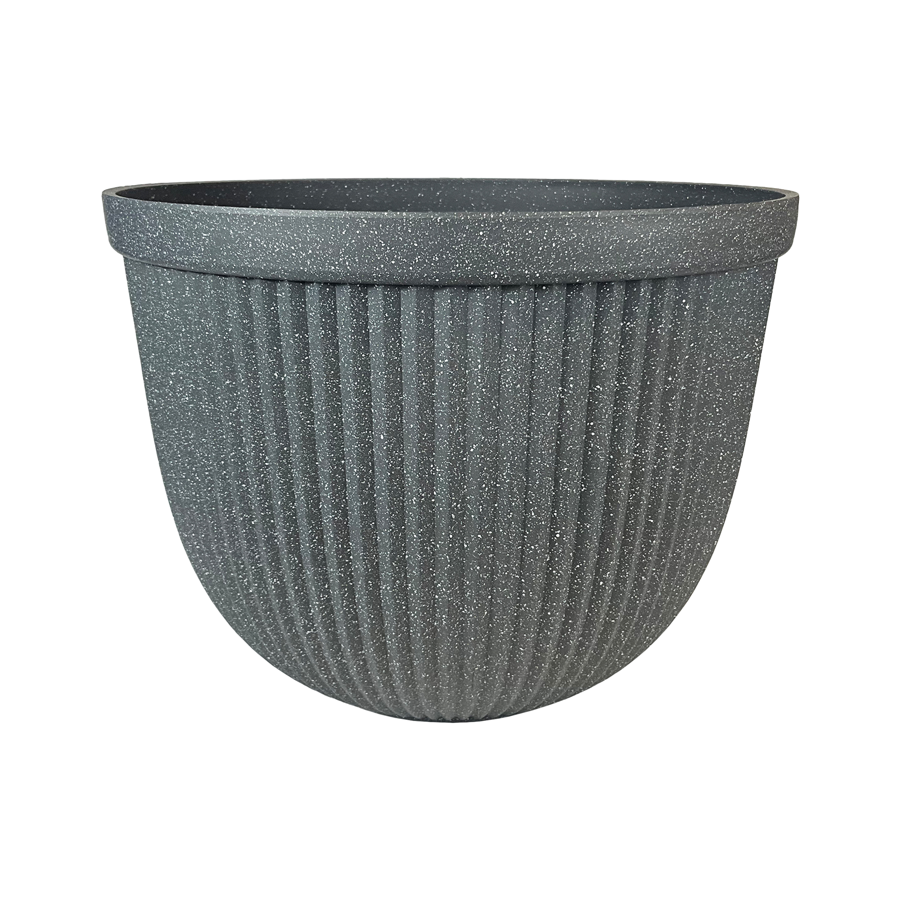 Donica plastikowa SOUTHLAKE ROUND GALVI śr. 50 cm gratitowa