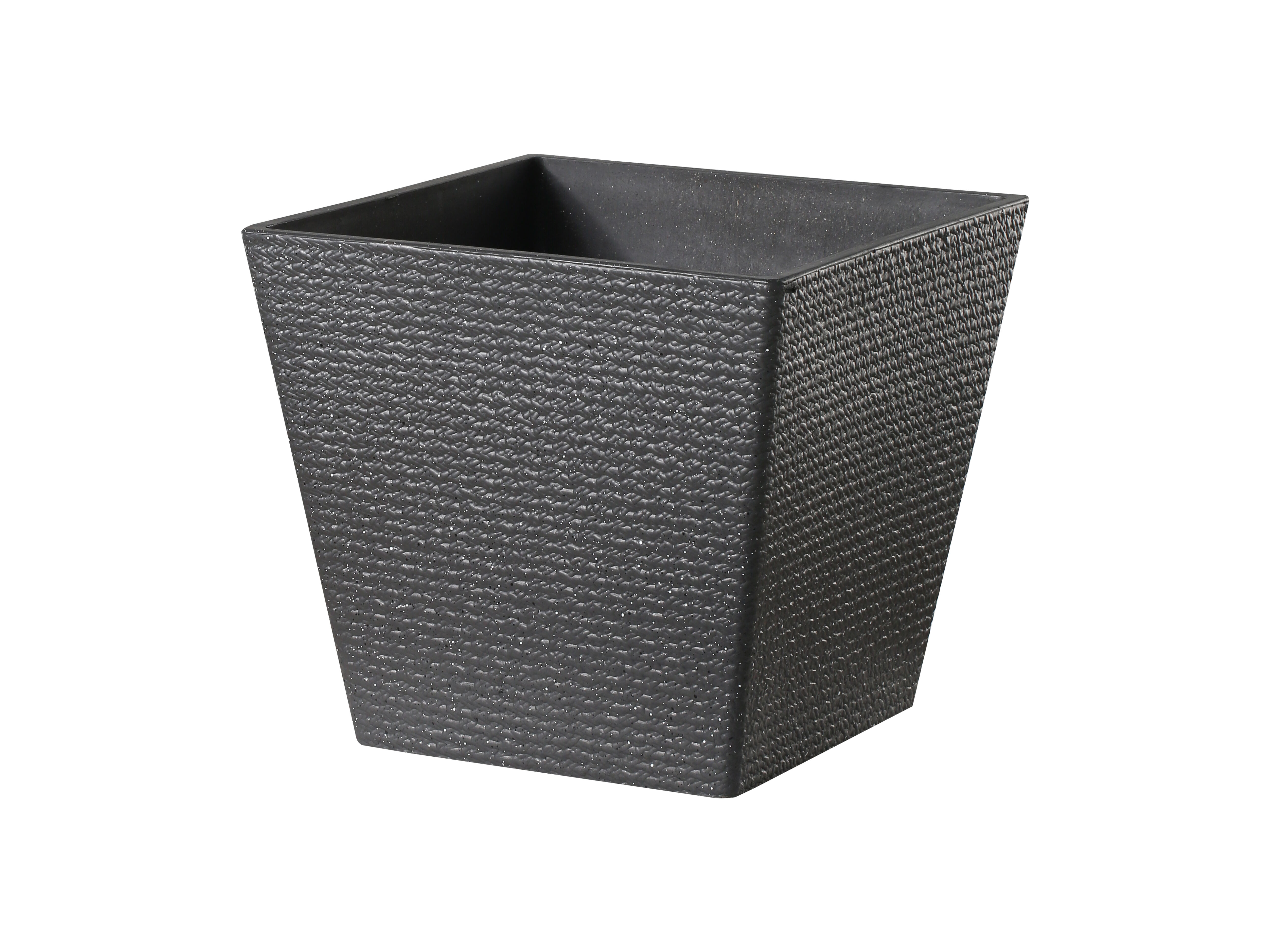 Donica plastikowa 1001 wym. 39 x 39 cm czarna