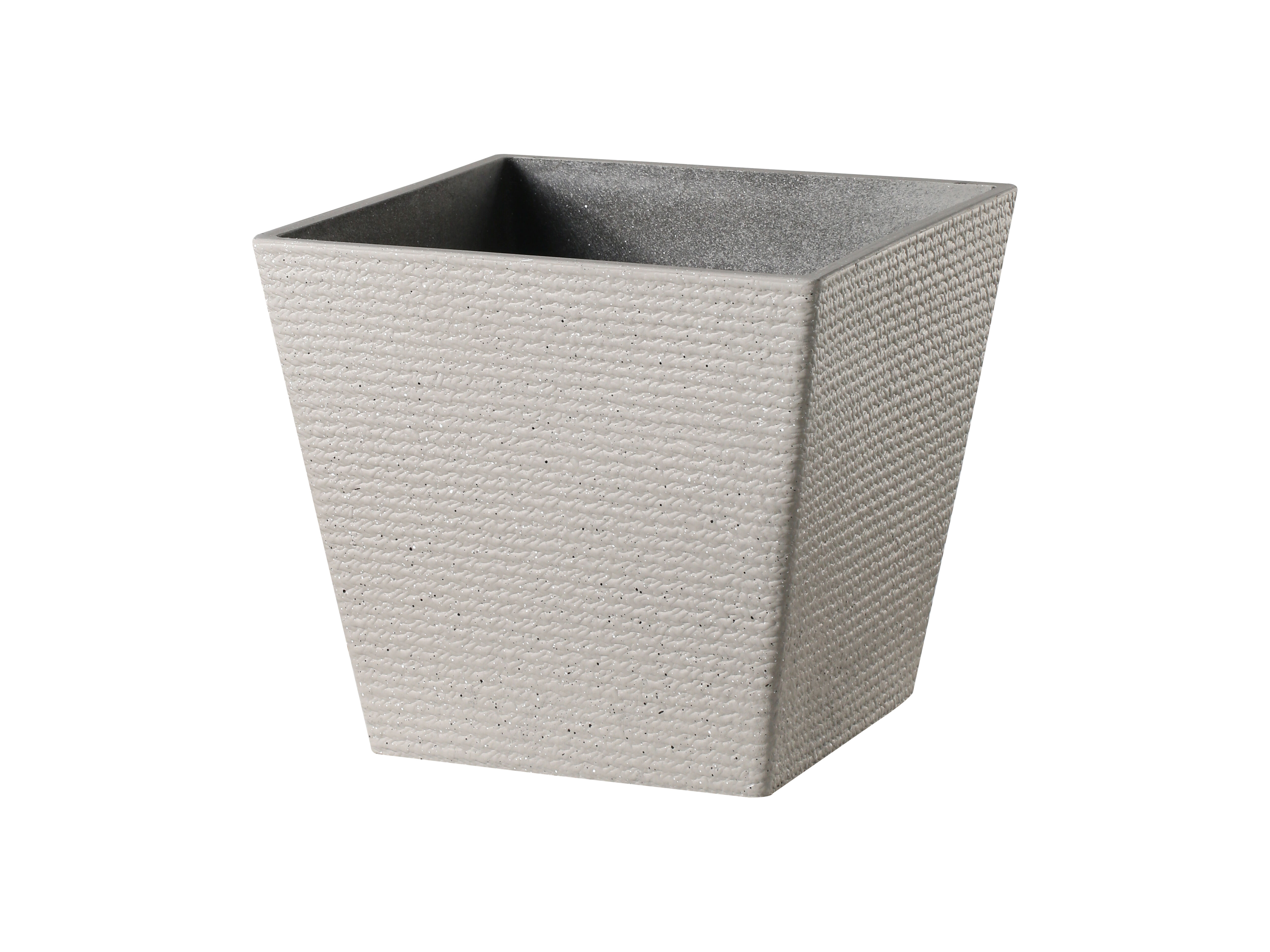 Donica plastikowa 1001 wym. 39 x 39 cm beżowa