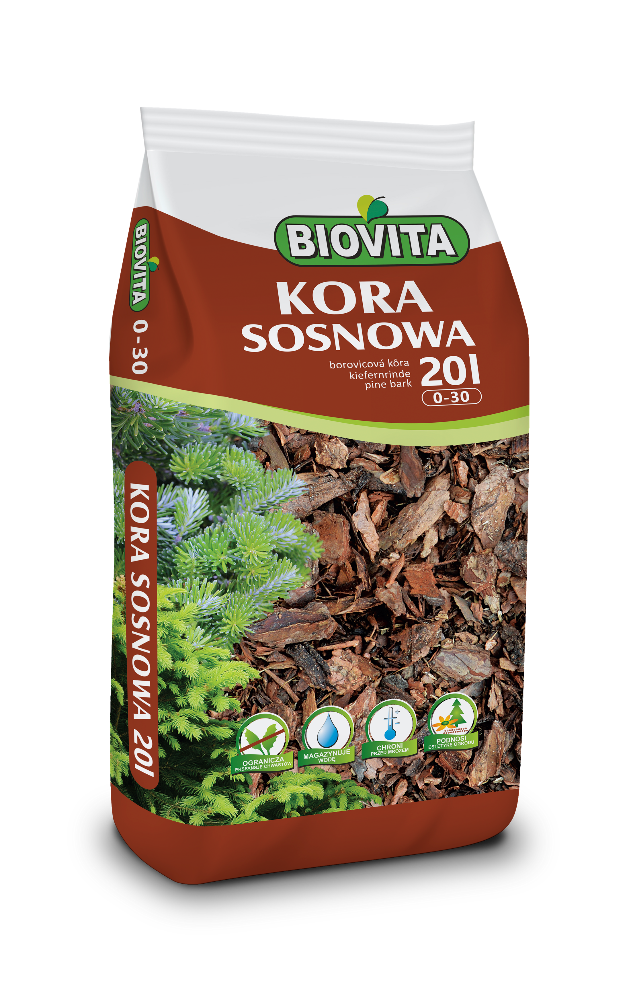 Kora sosnowa mielona 0 - 30 mm 20 l BIOVITA miniaturka