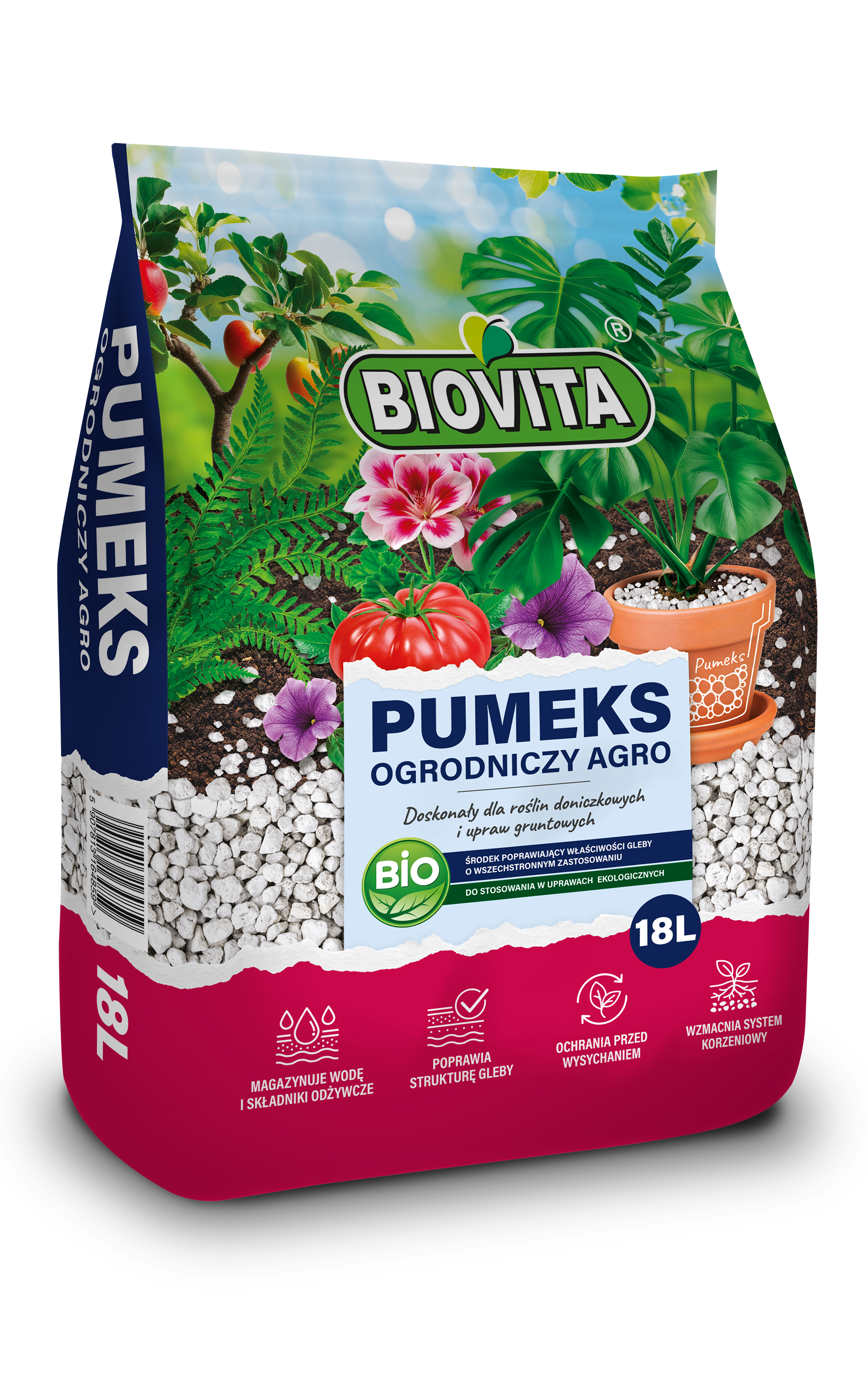 Pumeks ogrodniczy Agro 18 l BIOVITA