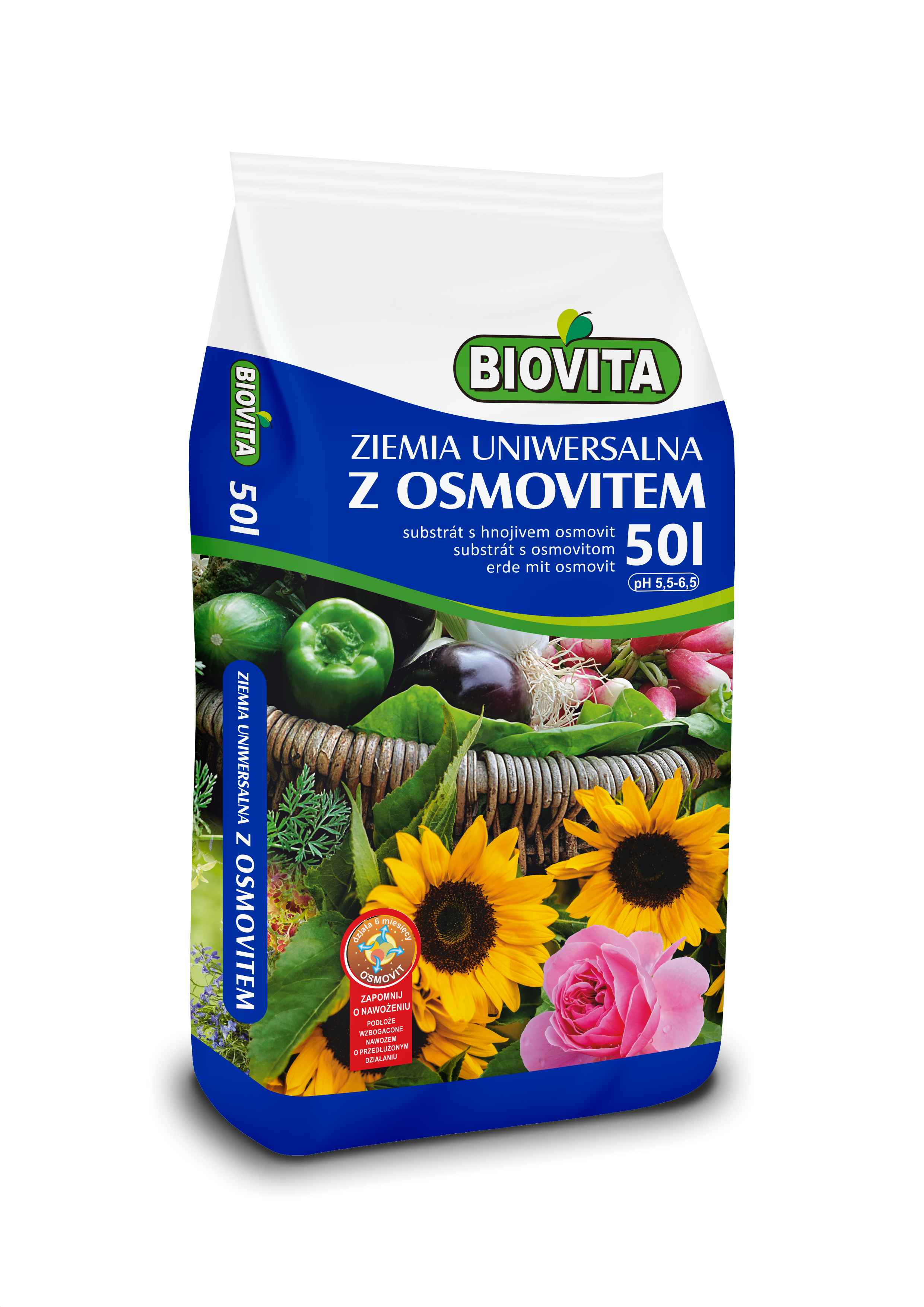 Ziemia uniwersalna z osmovitem 50 l BIOVITA