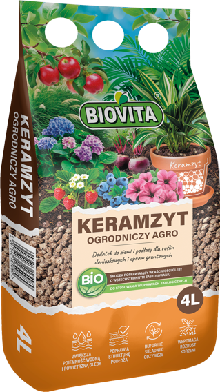 Keramzyt ogrodniczy Agro 4 l 8 - 16 mm BIOVITA