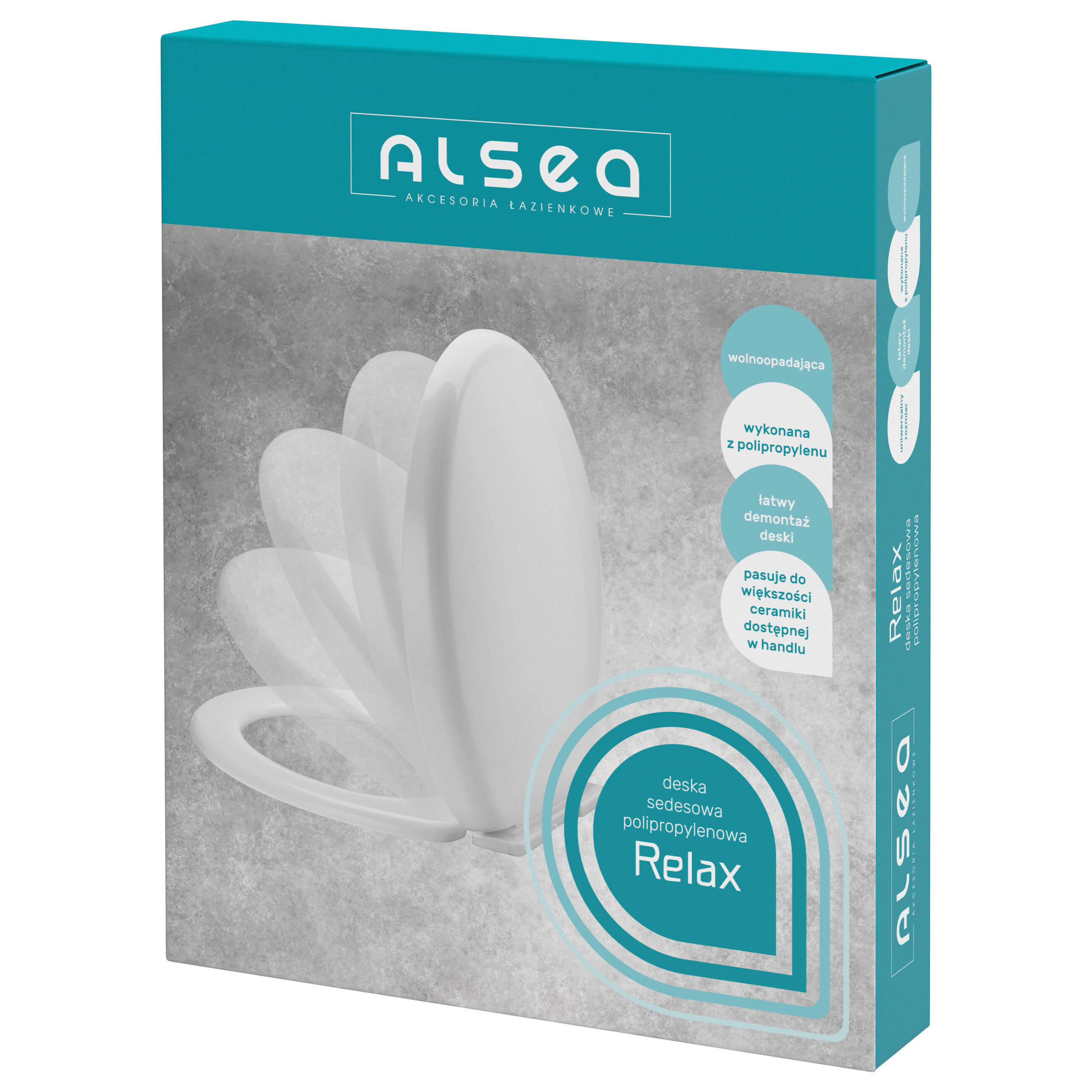 Deska sedesowa PP RELAX 00967 biała Alsea miniaturka