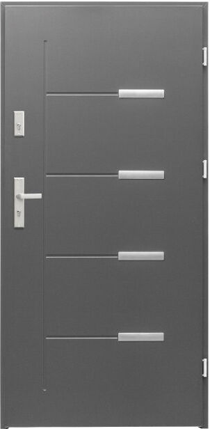 Drzwi zewnętrzne Onyks antracyt 80 cm prawe Splendoor