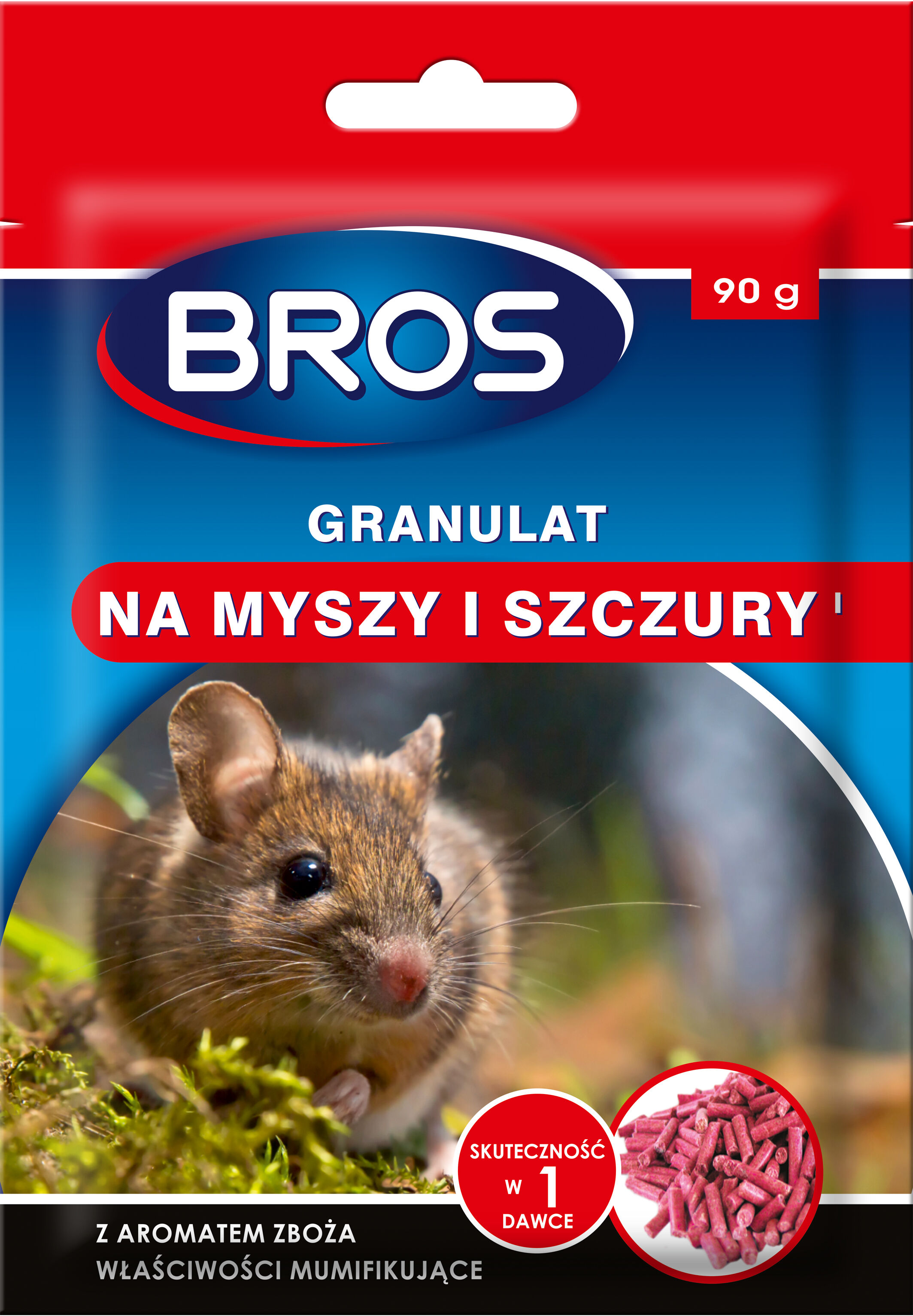 Granulat na myszy i szczury 90 g BROS miniaturka