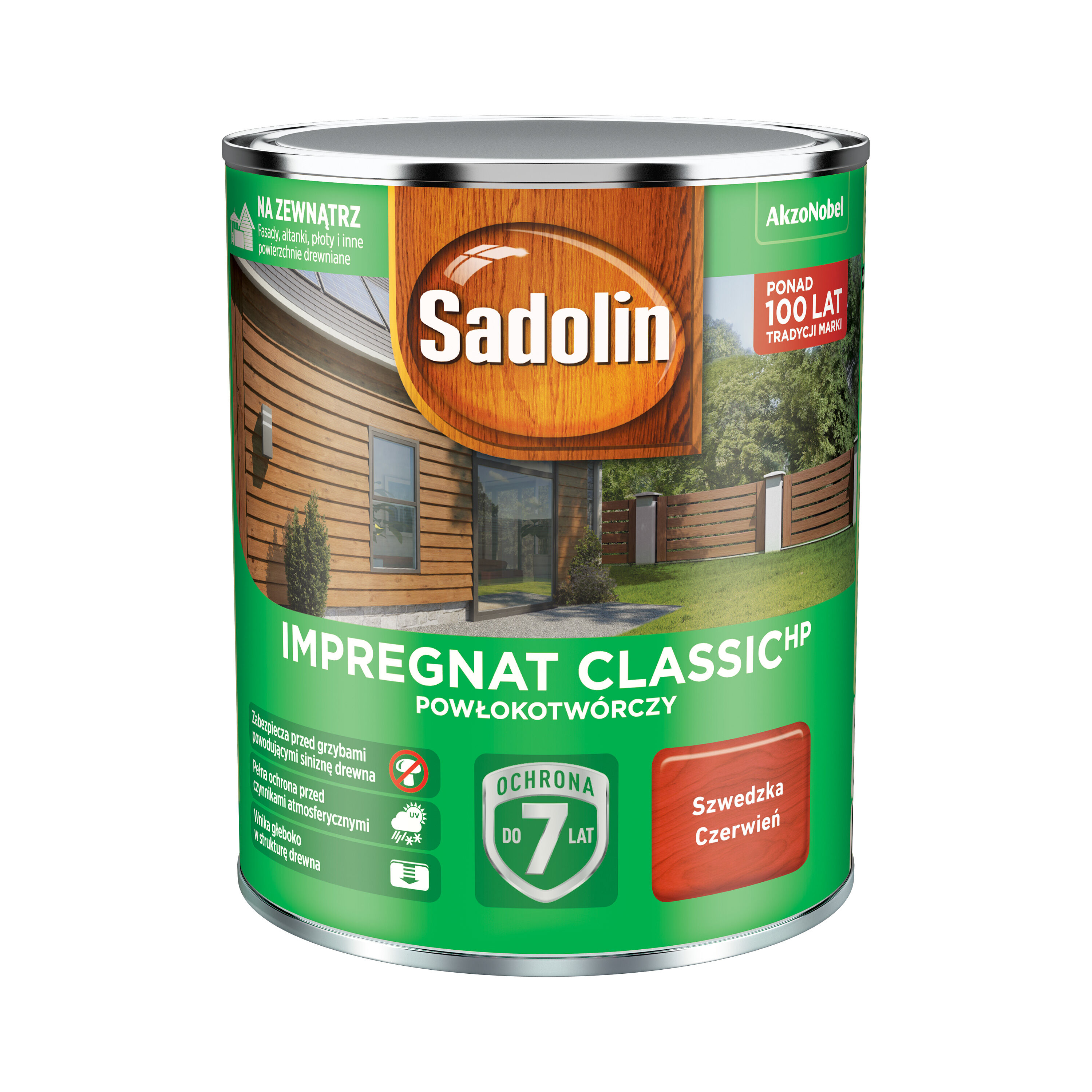 Impregnat Powłokotwórczy ClassicHP Szwedzka Czerwień 0,75 l Sadolin