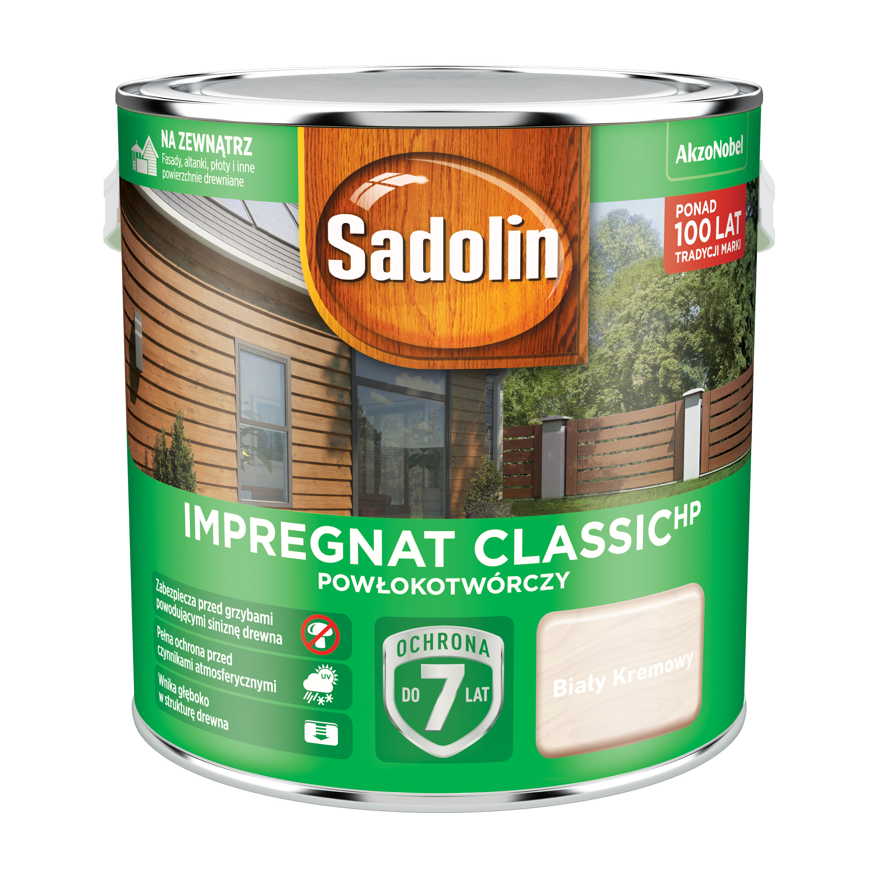 Impregnat Powłokotwórczy ClassicHP Biały Kremowy 2,5 l Sadolin