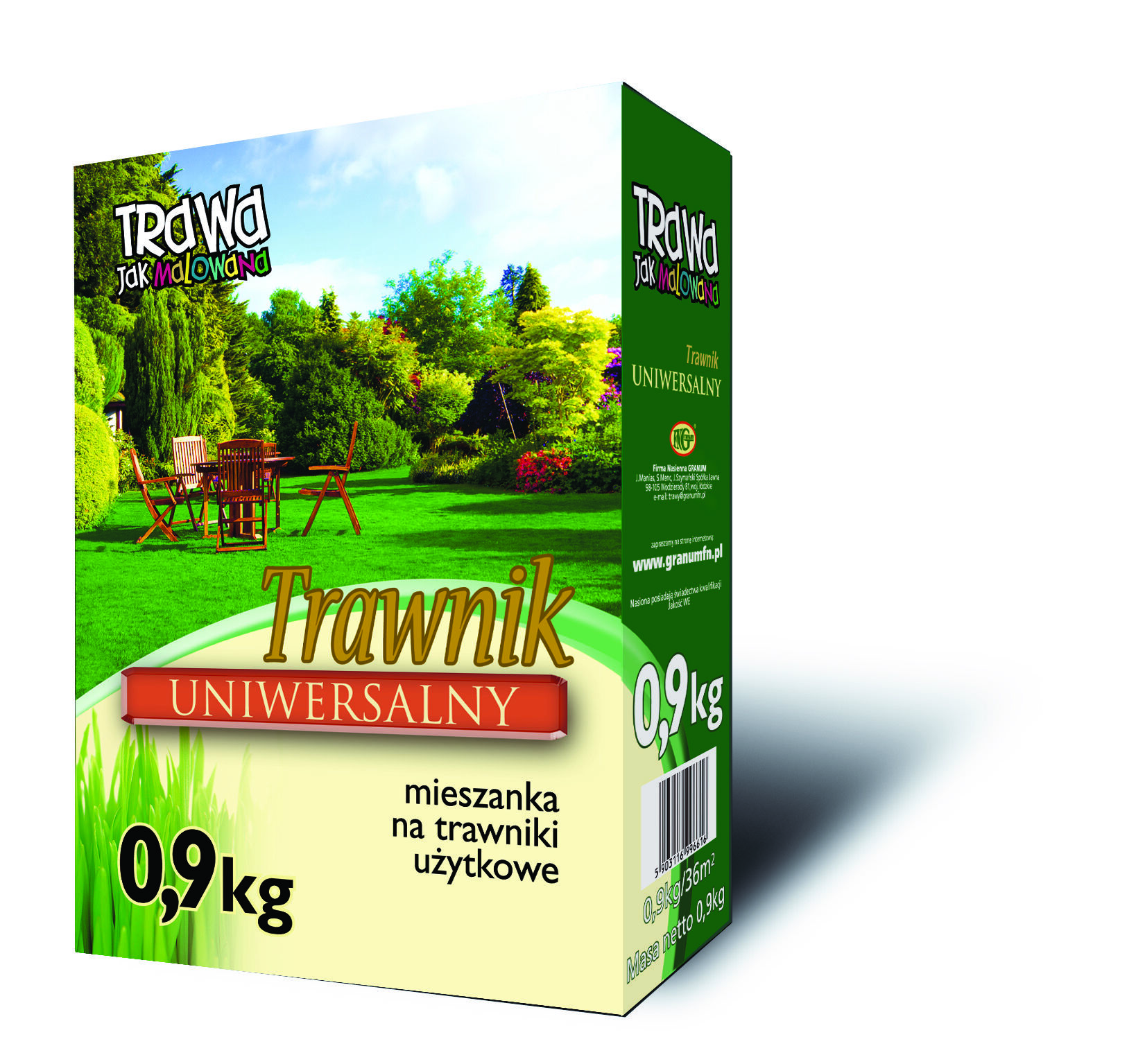 Trawnik Uniwersalny 0,9 kg kartonik