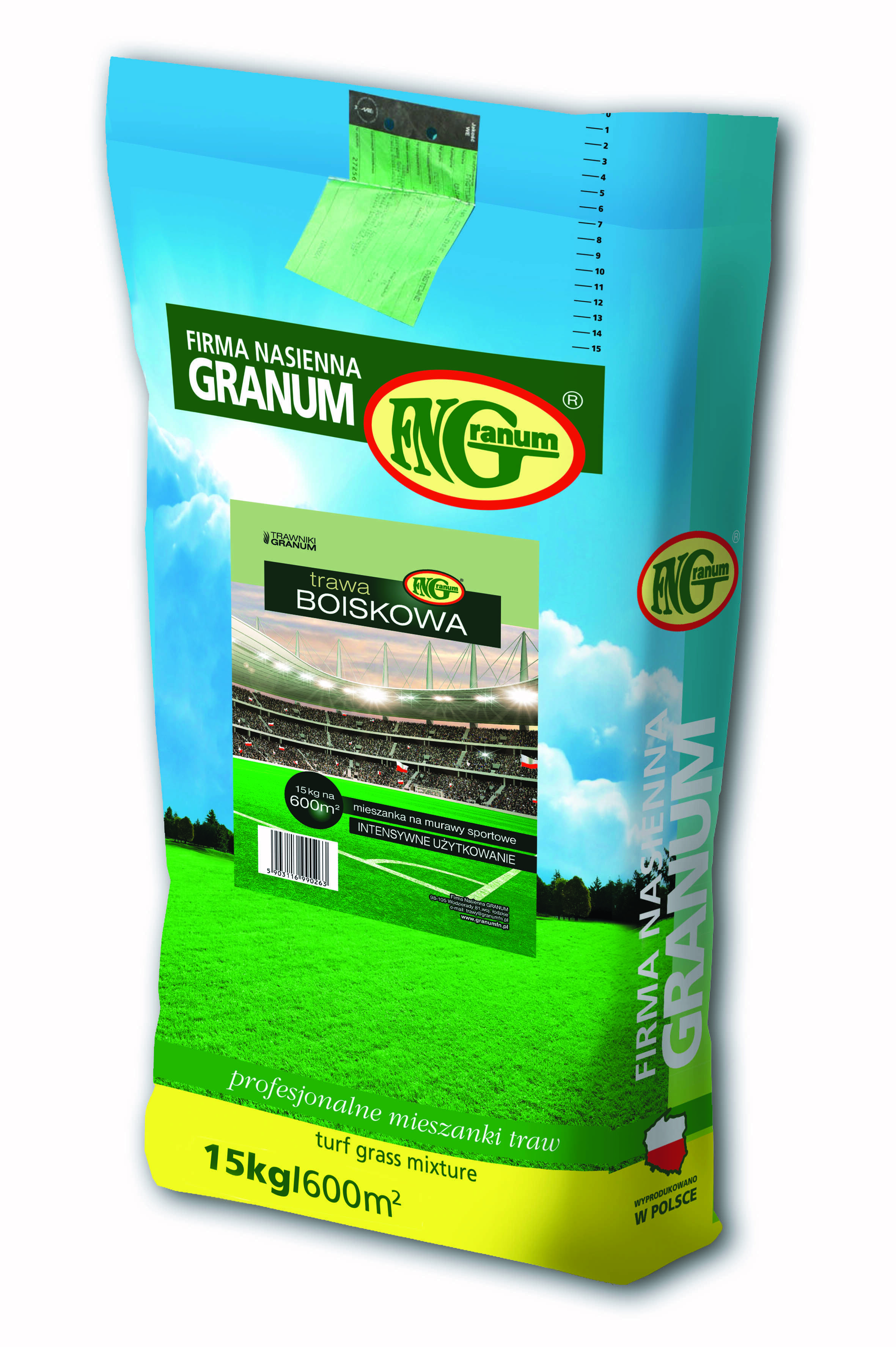 Mieszanka Traw Boiskowa 15 kg worek papierowy GRANUM