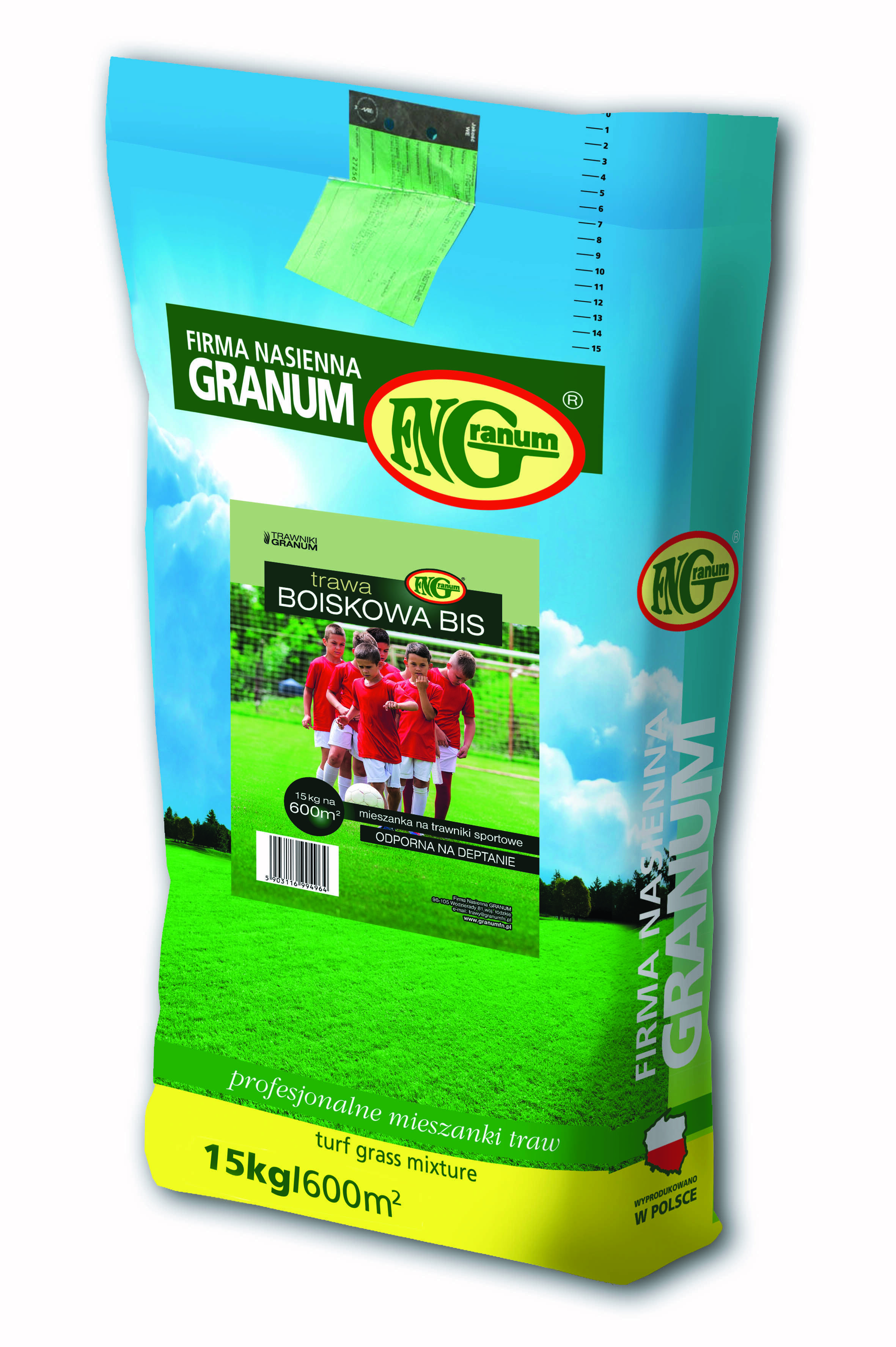 Mieszanka Traw Boiskowa Bis 15 kg worek papierowy GRANUM