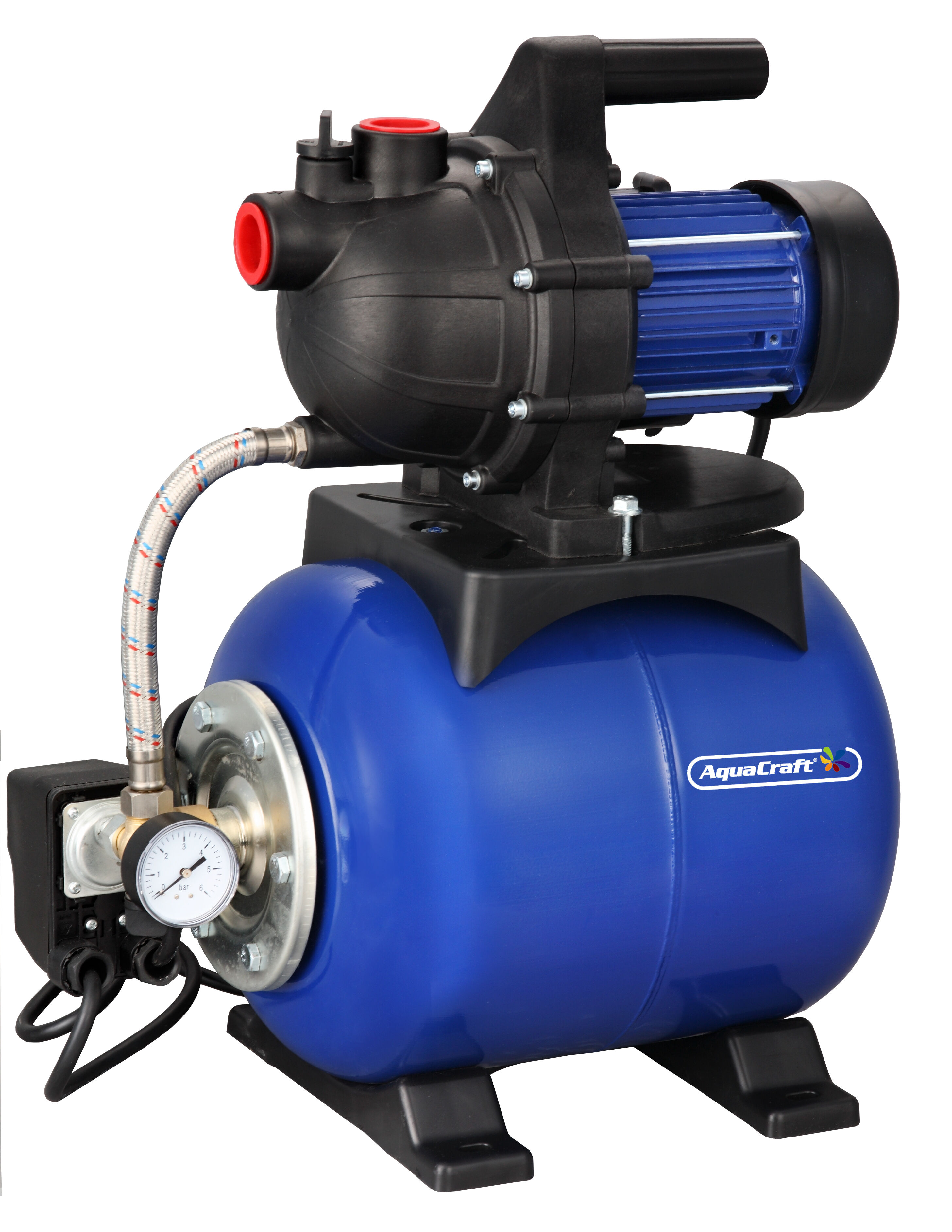 Hydrofor z pompą jednostopniową 800 W ze zbiornikiem 19 l, AQUACRAFT