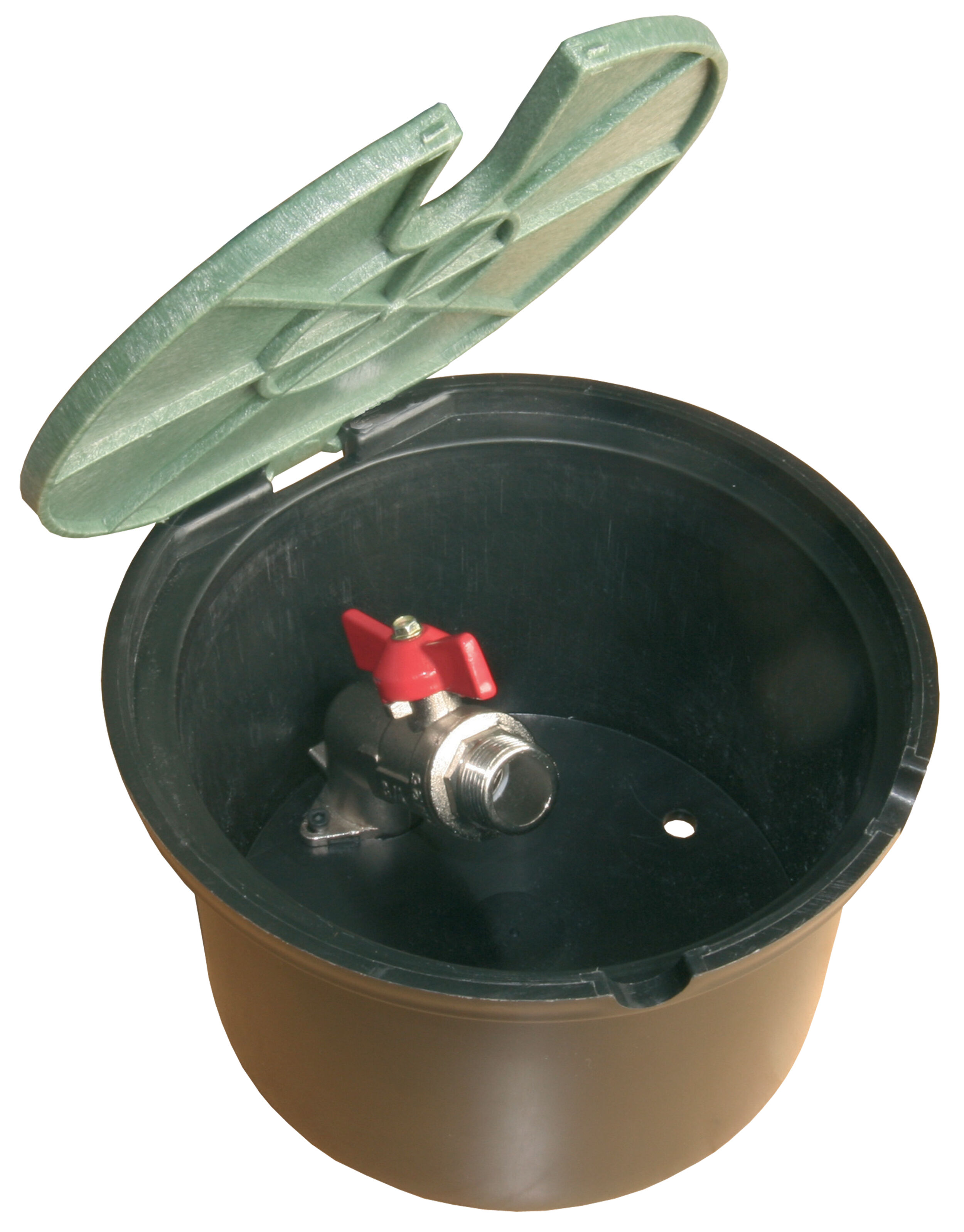Skrzynka okrągła z zaworem kulowym 3/4" RAIN