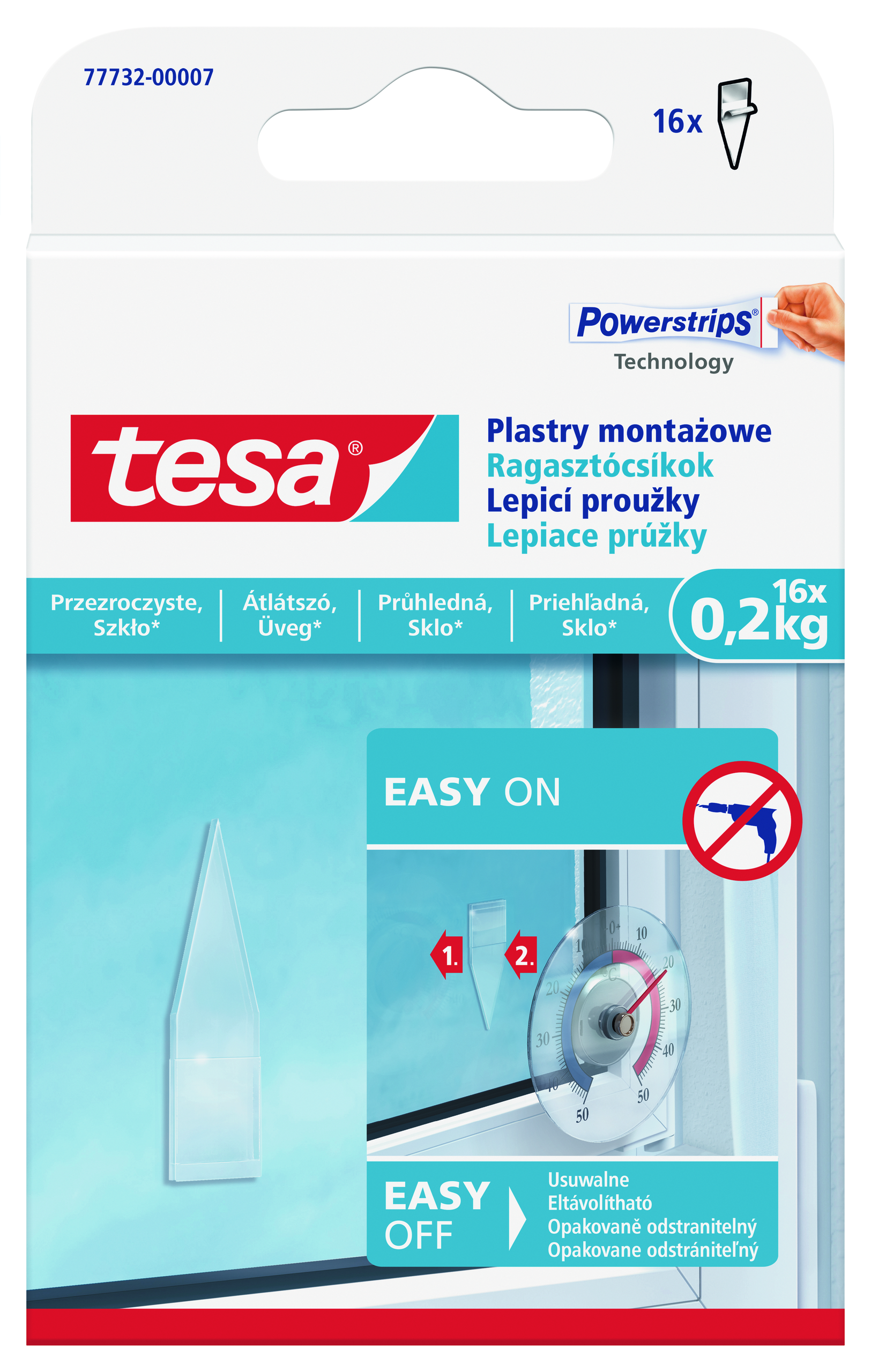 Przezroczyste plastry montażowe 200 g, tesa miniaturka