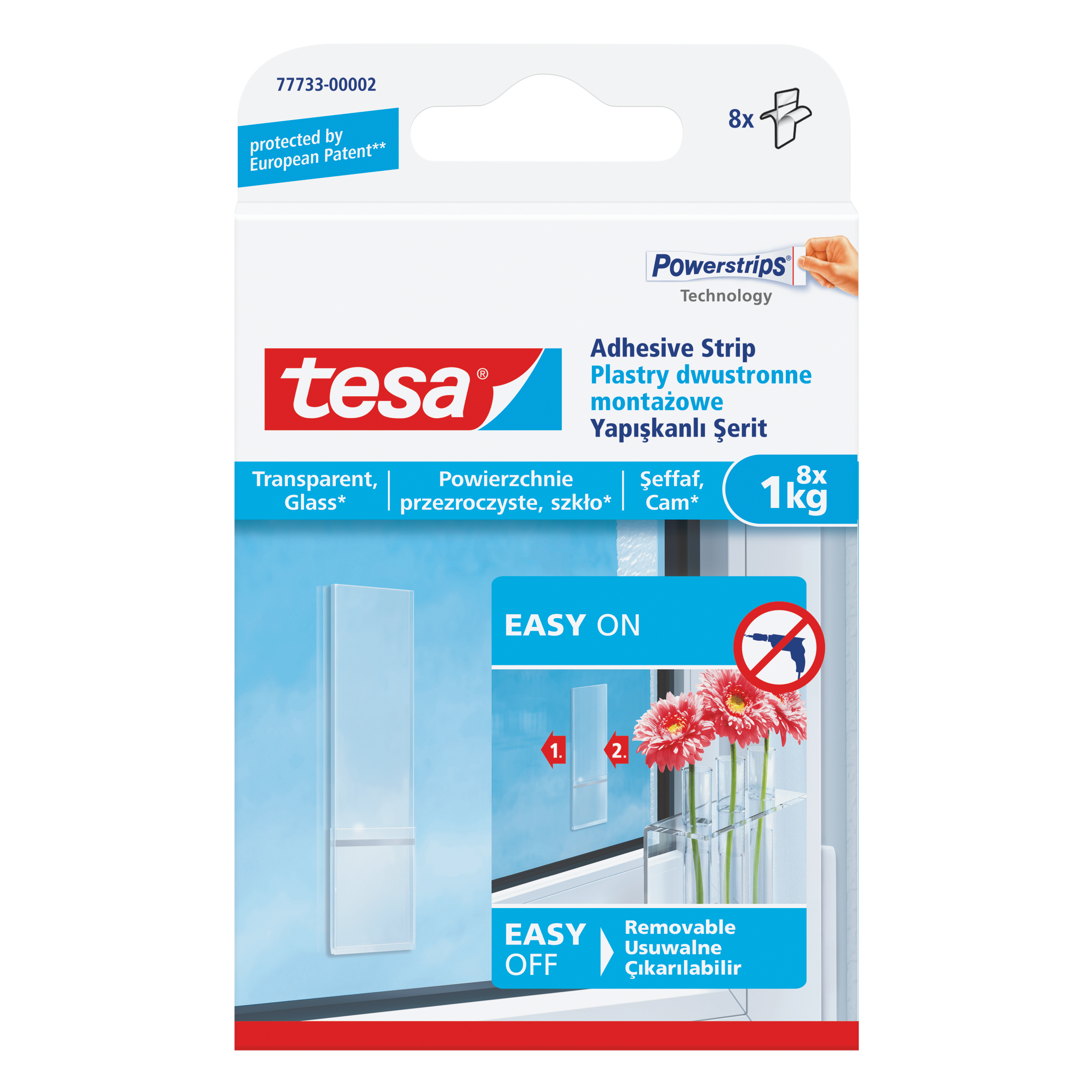 Przezroczyste plastry montażowe 1 kg, tesa