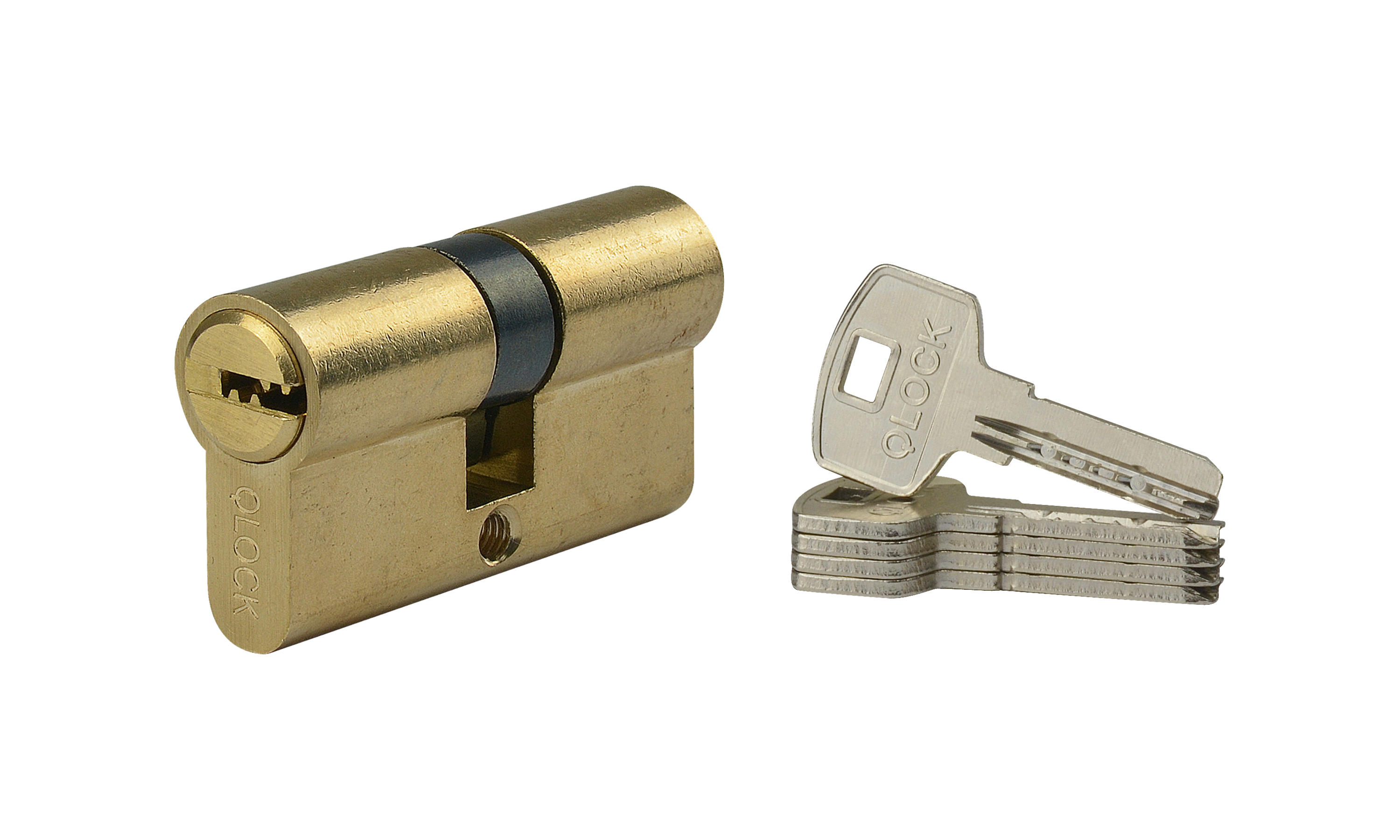 Wkładka QLOCK PLUS 30 x 30 mosiężna nawiercana 5 kluczy