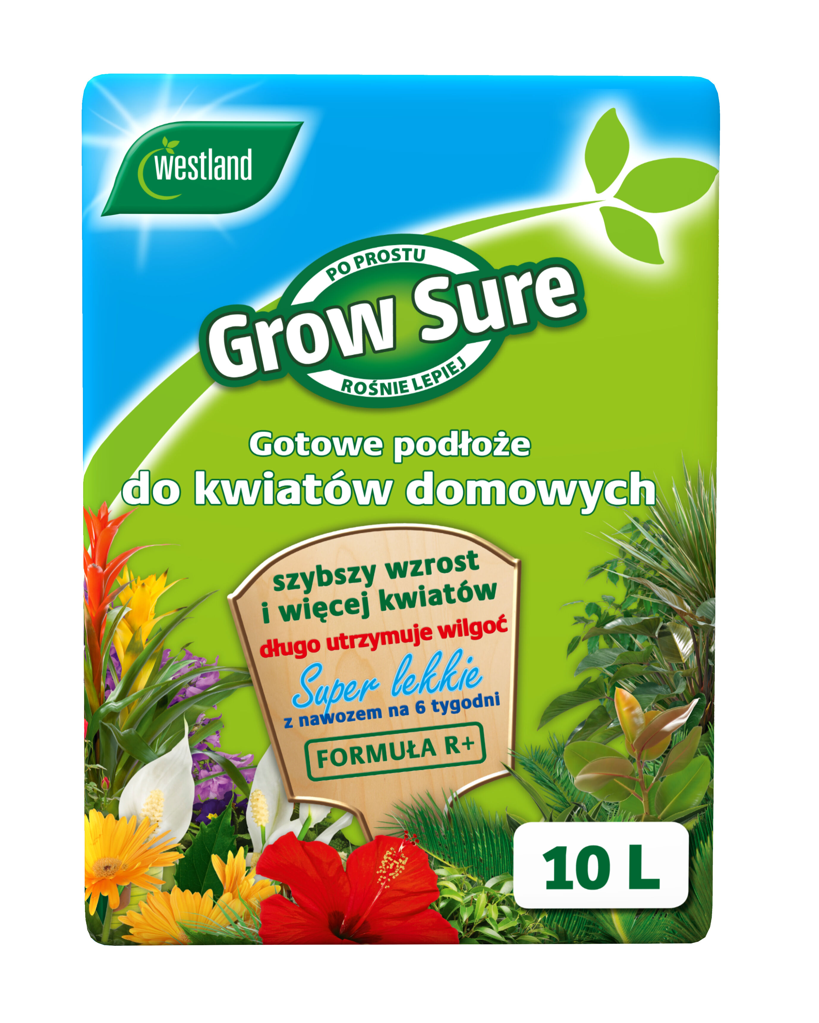 Podłoże uniwersalne do kwiatów domowych z formułą R+ 10 l Westland
