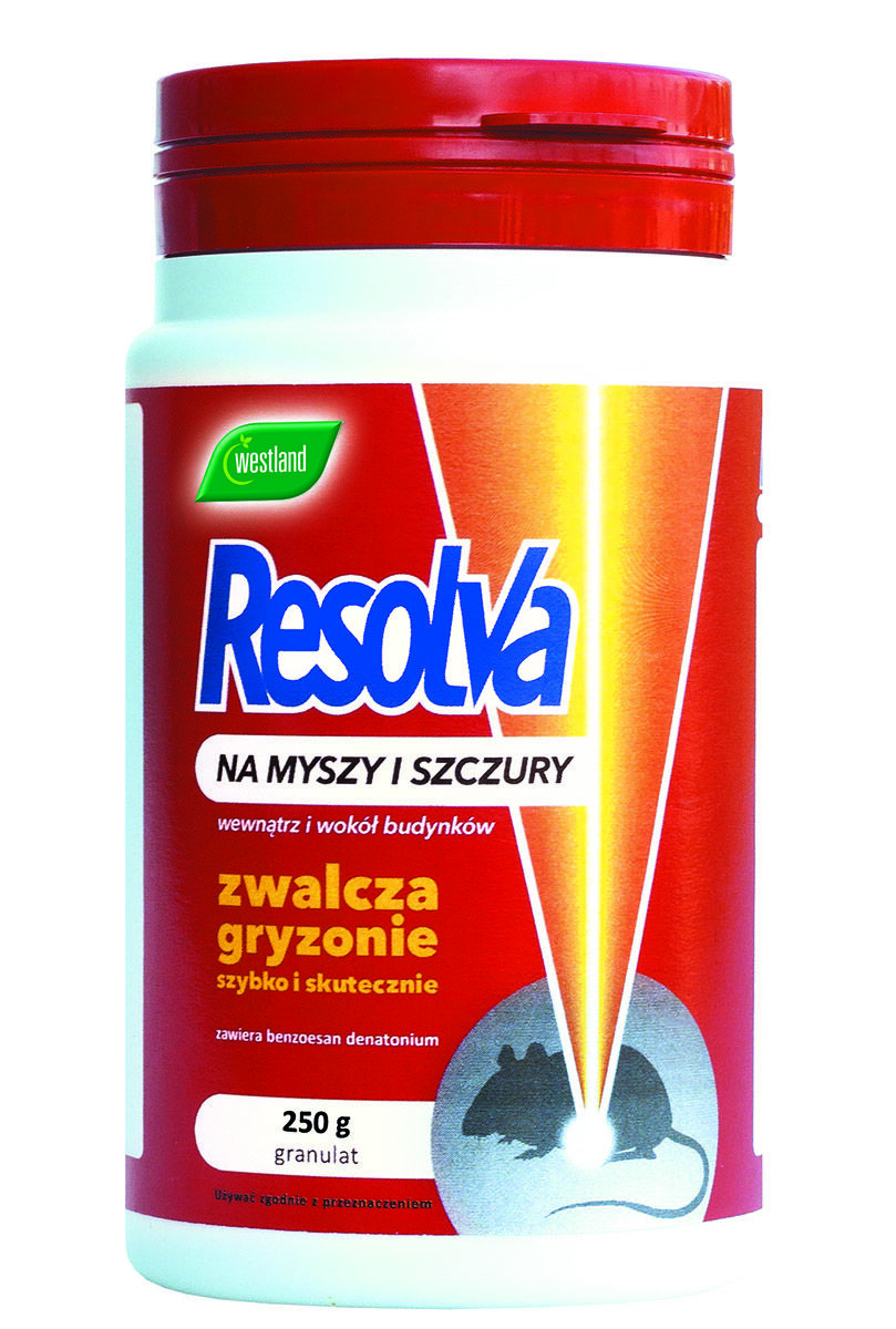 Środek biobójczy Resolva na myszy i szczury puszka 250g Westland