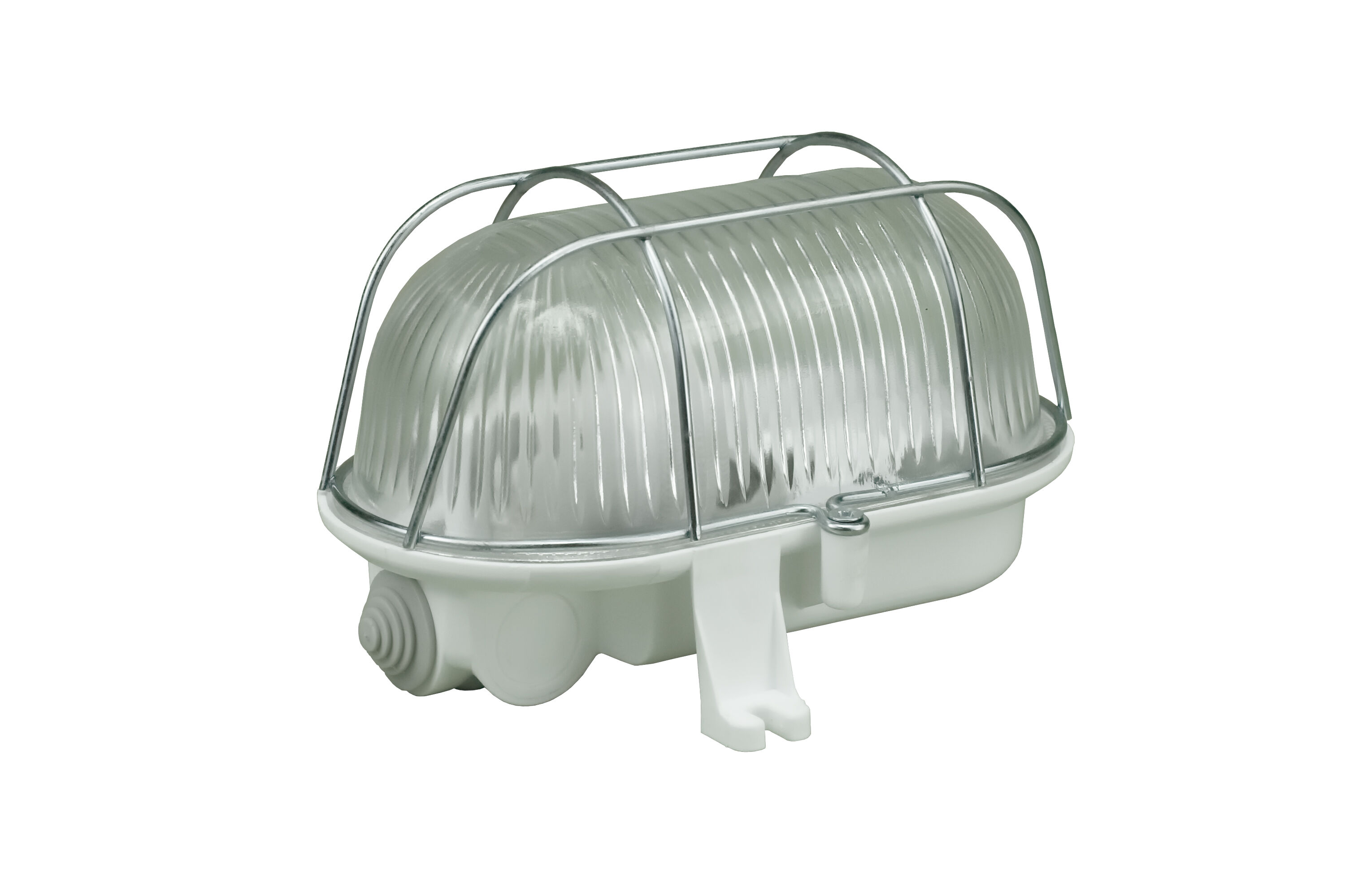 Oprawa oświetleniowa 60 W owalna metalowa kratka