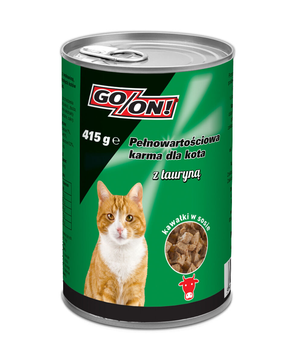 Karma dla kota z wołowiną w sosie 415 g GO/ON! miniaturka
