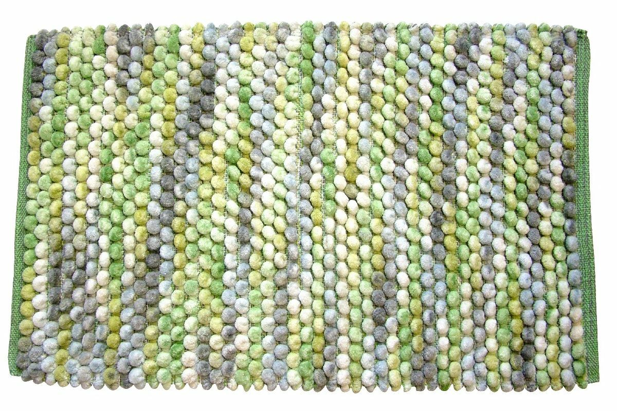 Dywanik łazienkowy "Mosaic" 50 x 80 cm zielony melanż