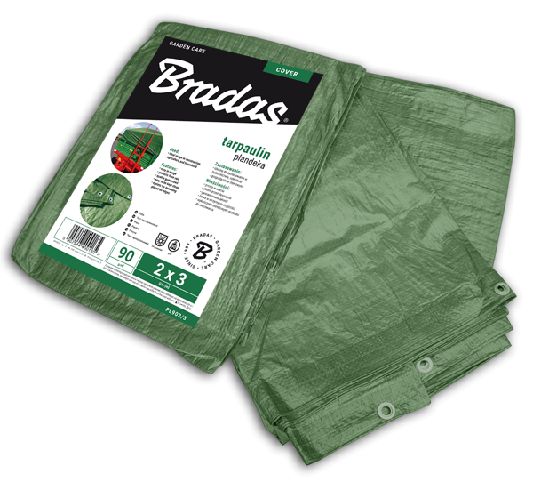Plandeka wzmacniana GREEN 90 g/m², 4 x 5 m