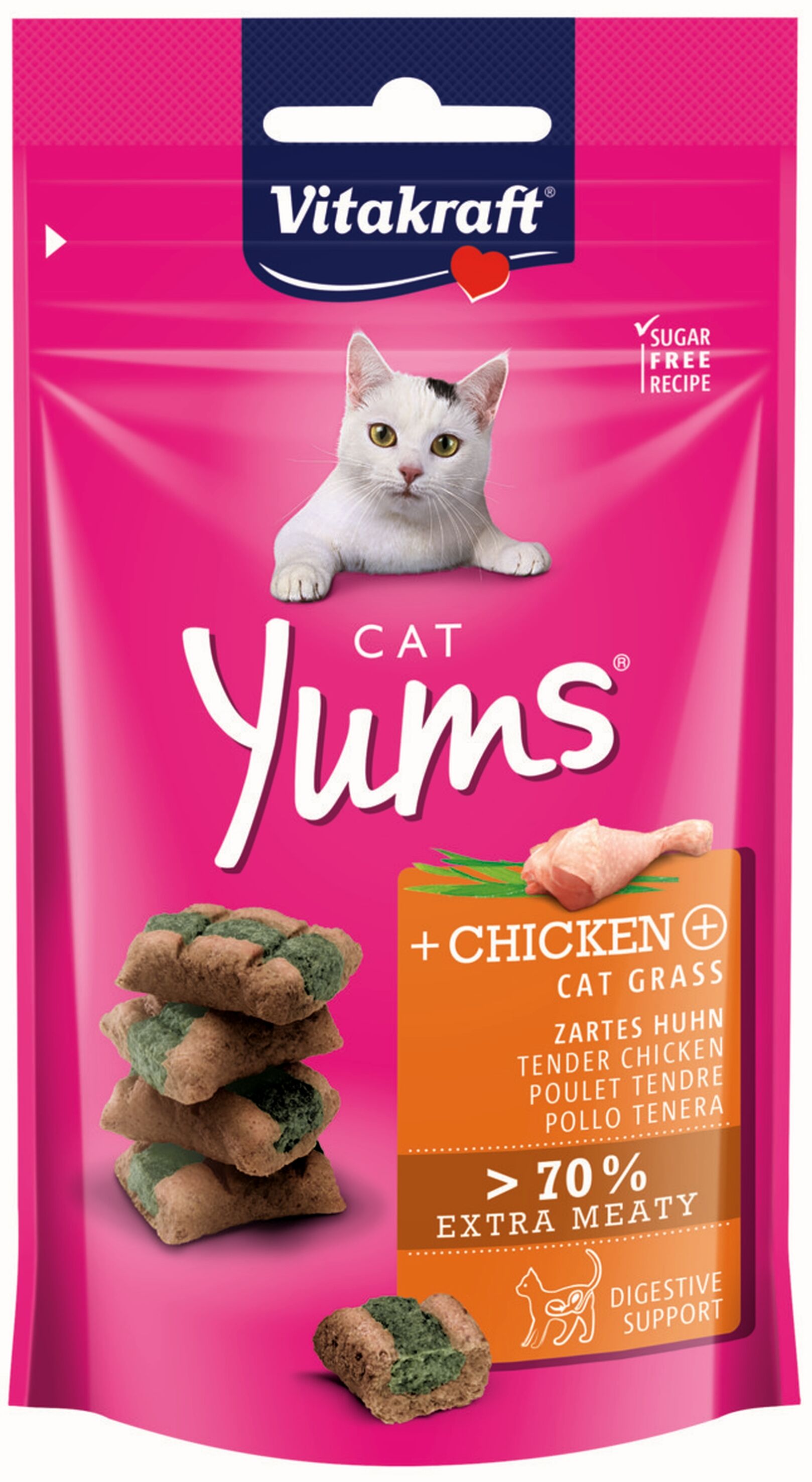 Przysmak dla kota Cat Yums kurczak z kocią trawą 40 g Vitakraft