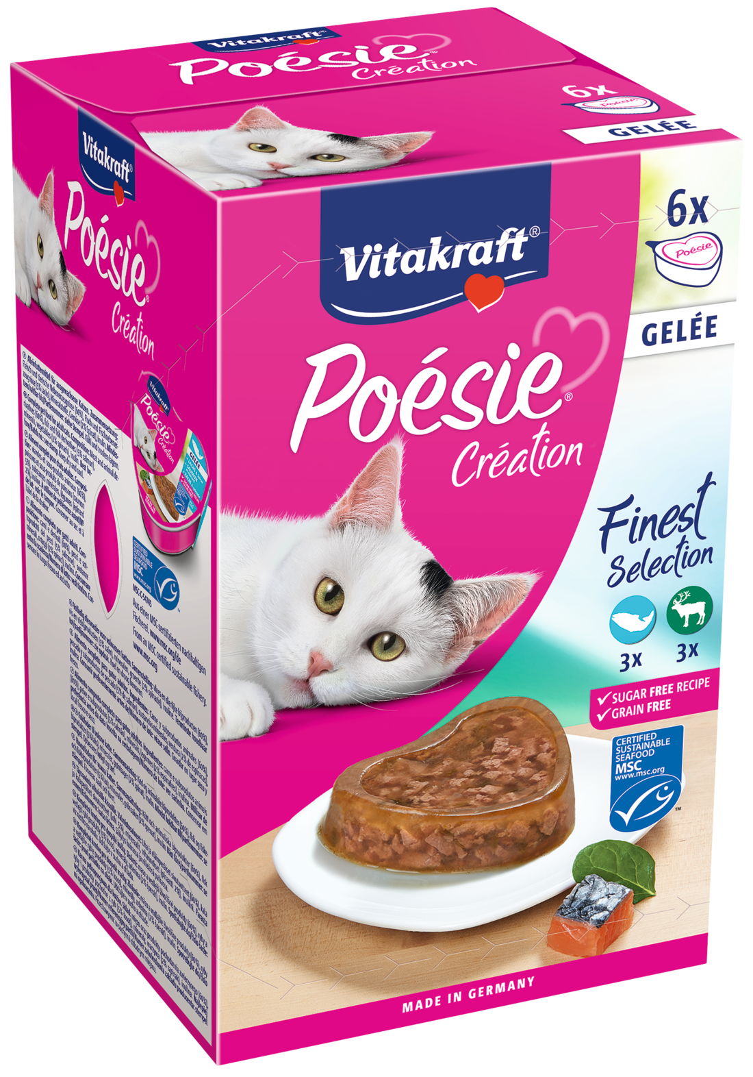 Karma dla kotów Poesie Multipack galaretka 6x85 g Vitakraft