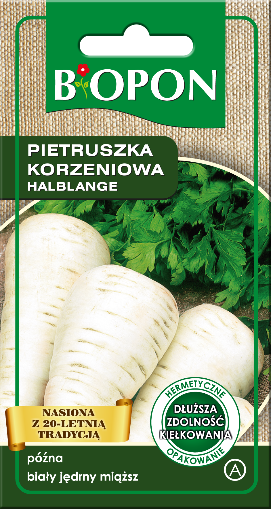 Nasiona pietruszka korzeniowa Halblange 3 g BIOPON