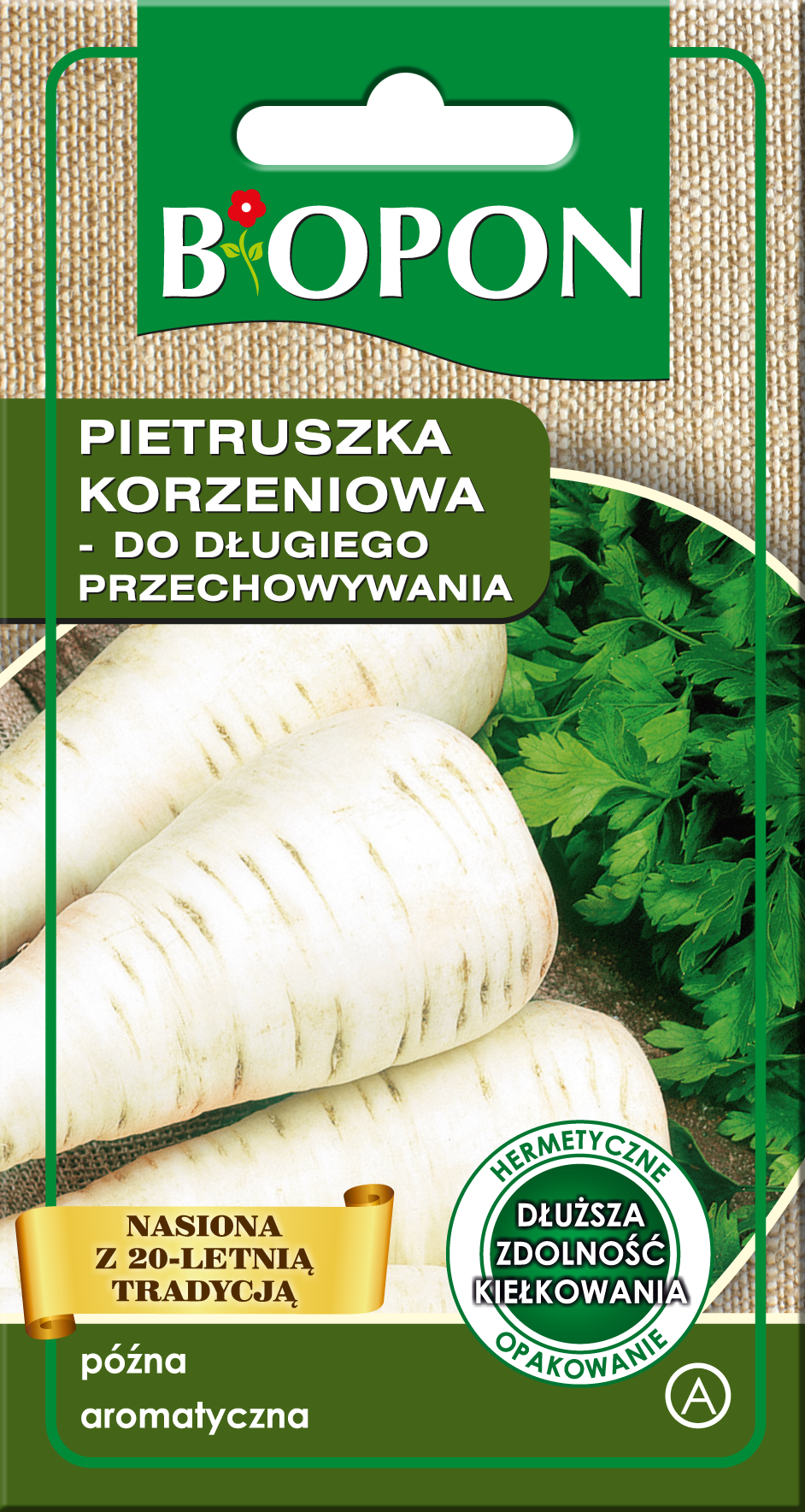 Nasiona pietruszka korzeniowa do długiego przechowywania 3 g BIOPON
