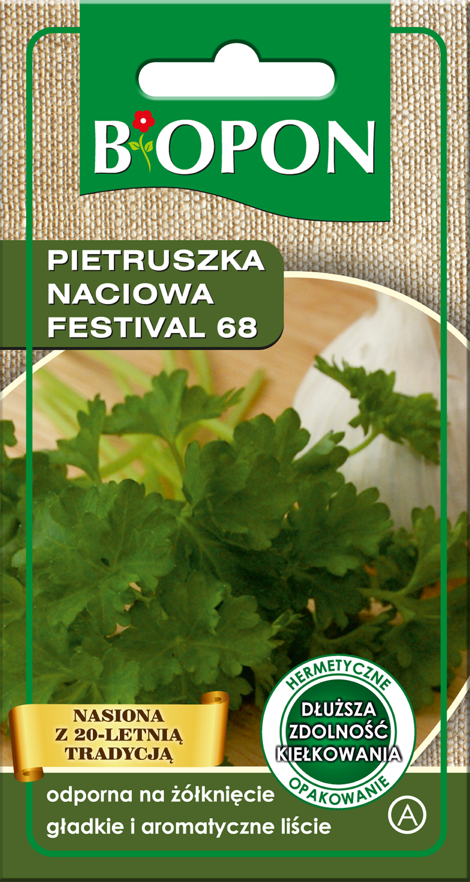 Nasiona pietruszka naciowa Festival 68 1 g BIOPON