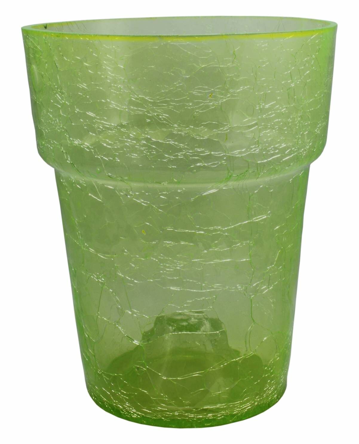 Osłonka szklana do storczyka 15 cm zielona