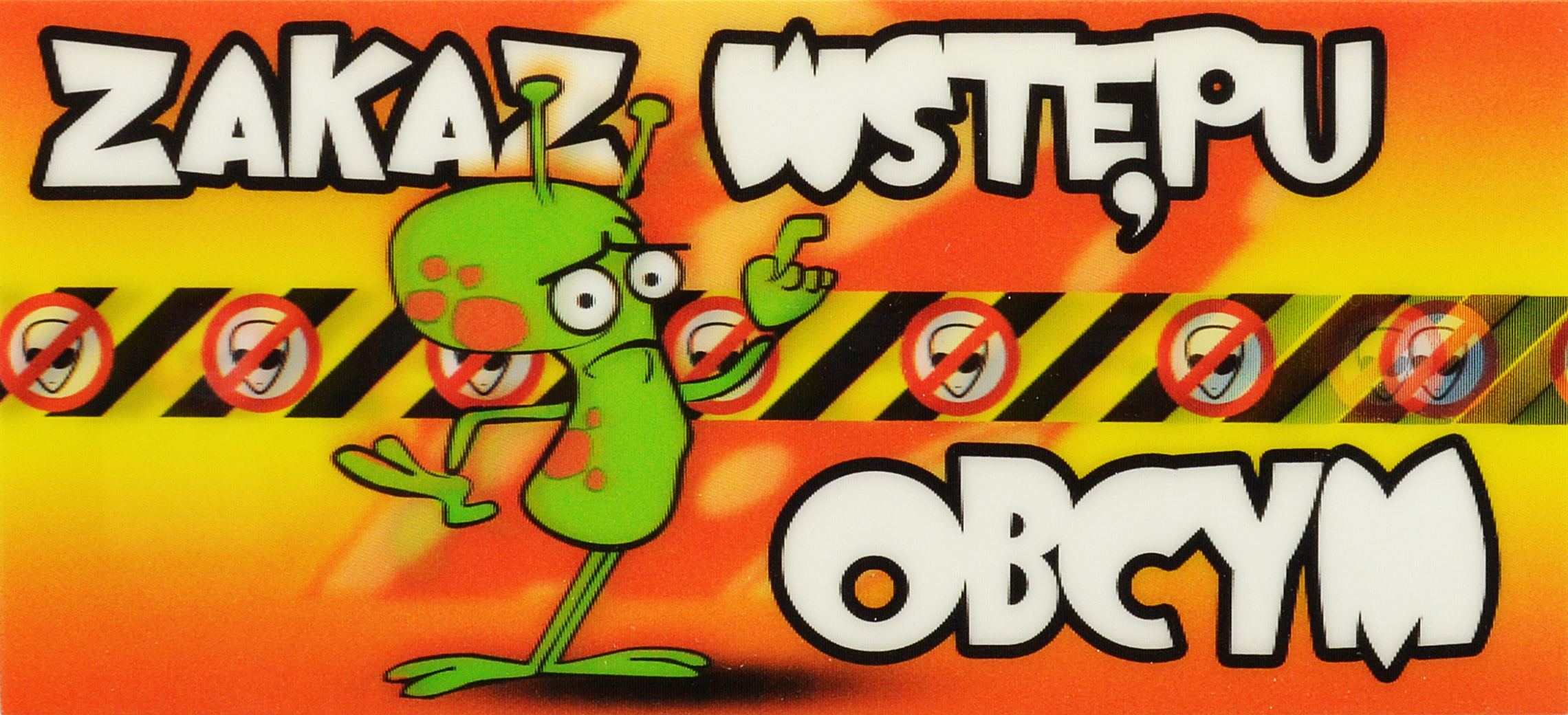 Oznaczenie "ZAKAZ WSTĘPU OBCYM" 9 x 20 miniaturka