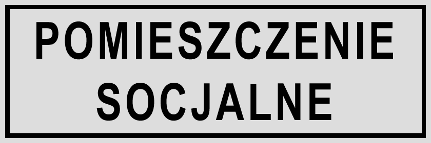 Oznaczenie "Pomieszczenia socjalne" 8 x 22 miniaturka